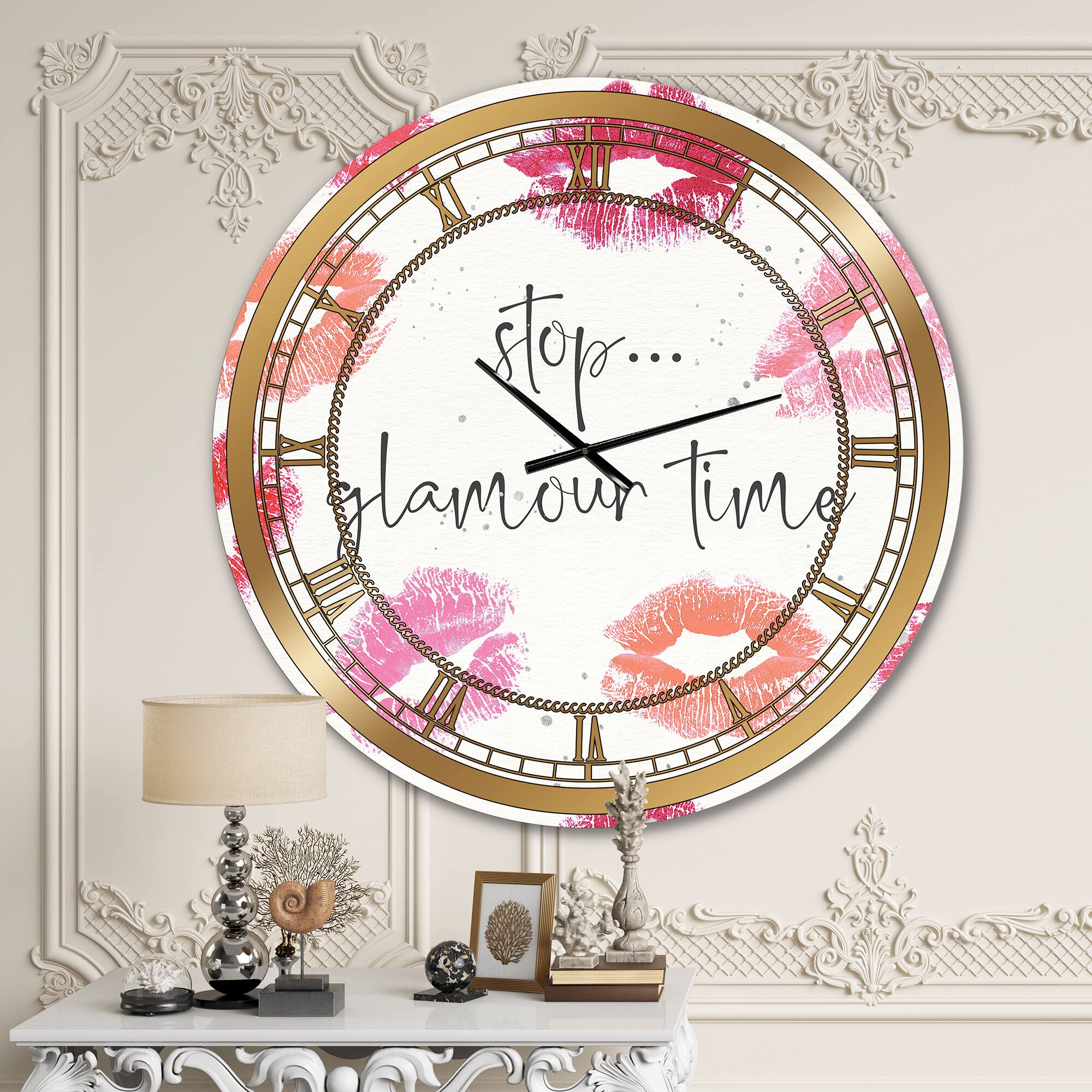 Designart Chic Accents VI Glam Wall Clock