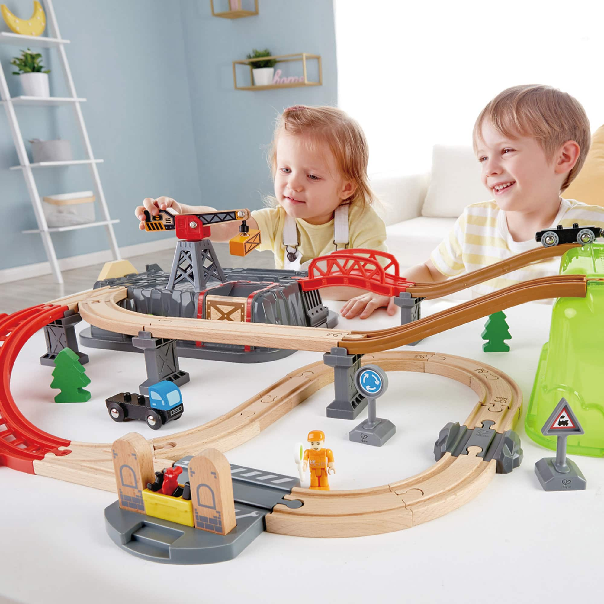 Hape Railway Bucket Builder Train Set