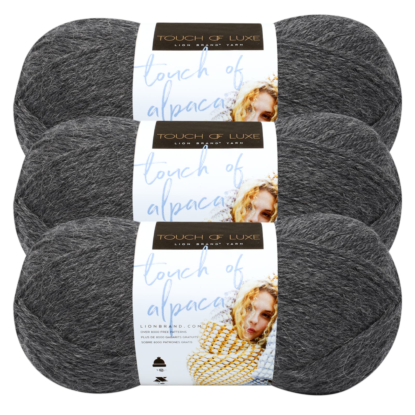 3 Pack Lion Brand® Touch of Alpaca® Yarn