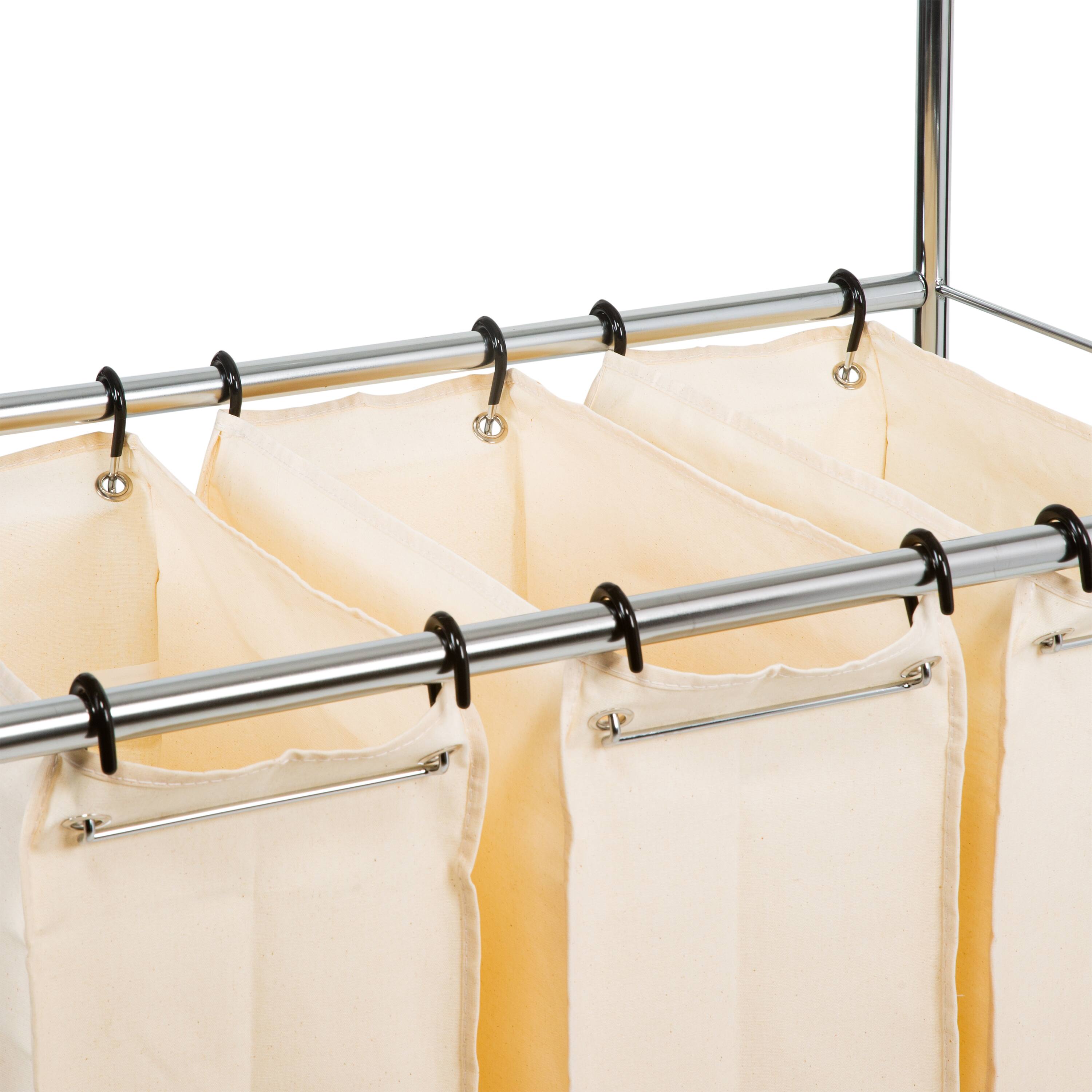 Organize It All Laundry Sorter With Canvas Bags
