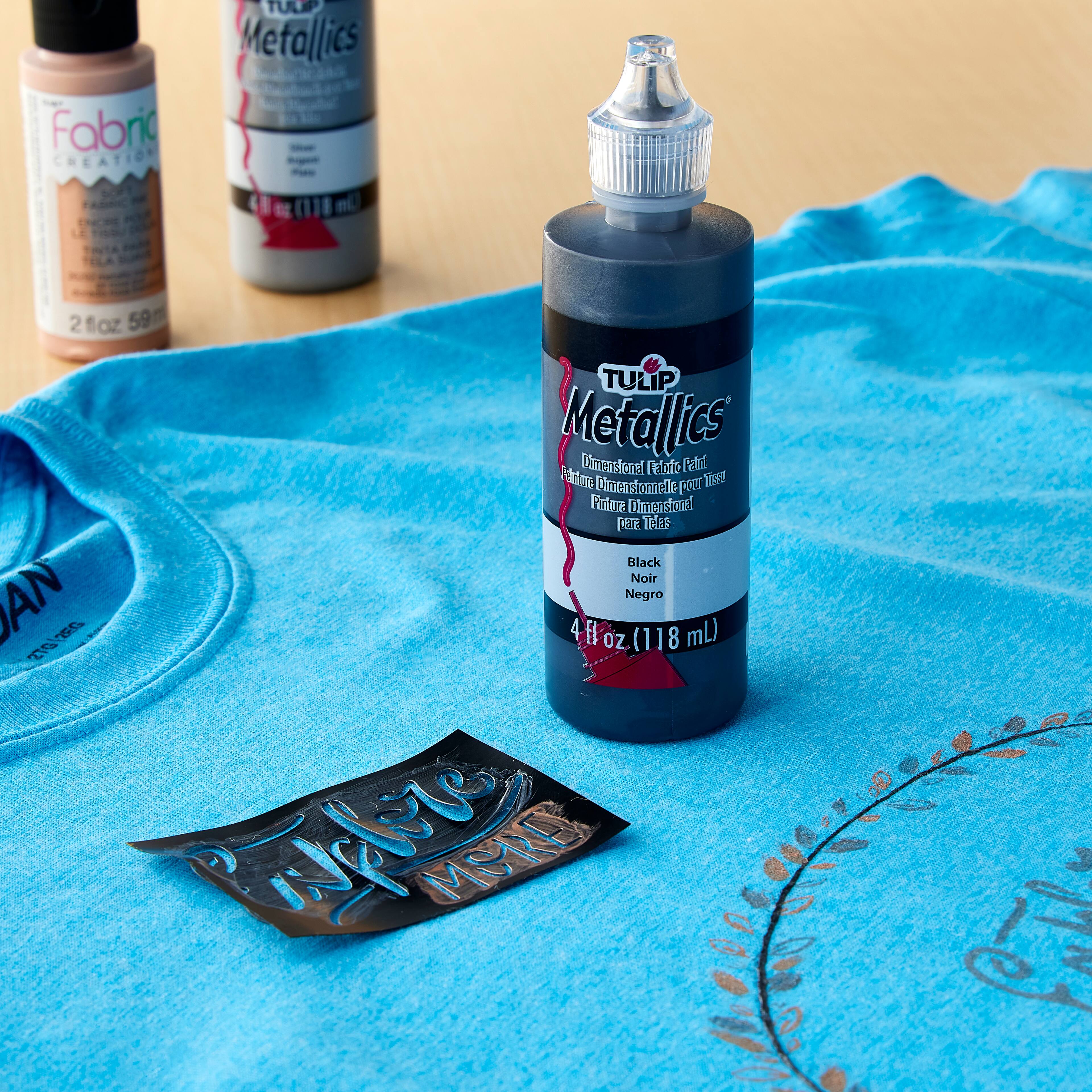 12 Pack: Tulip® Metallics™ Dimensional Fabric Paint, 4oz.