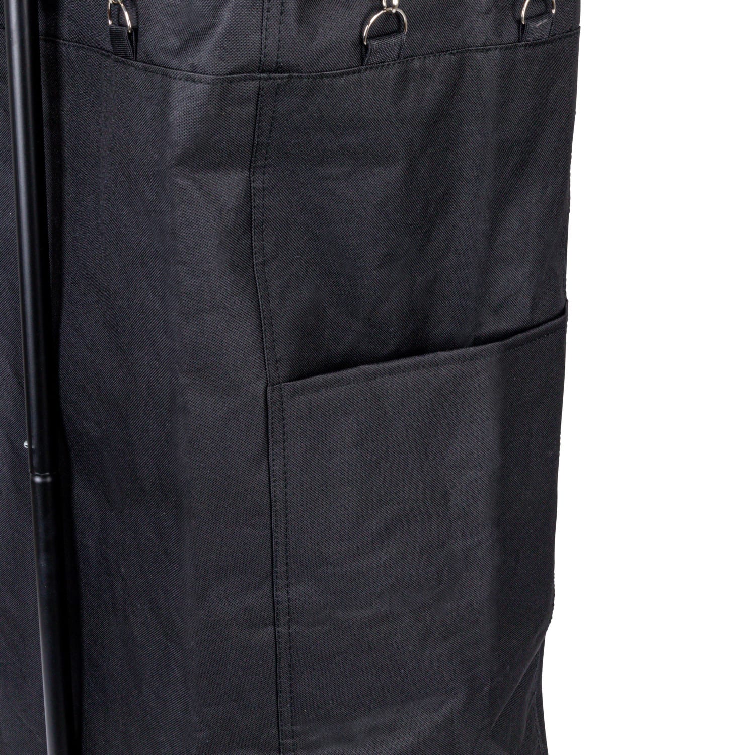 Household Essentials 30.5&#x22; Black Rolling Laundry Hamper