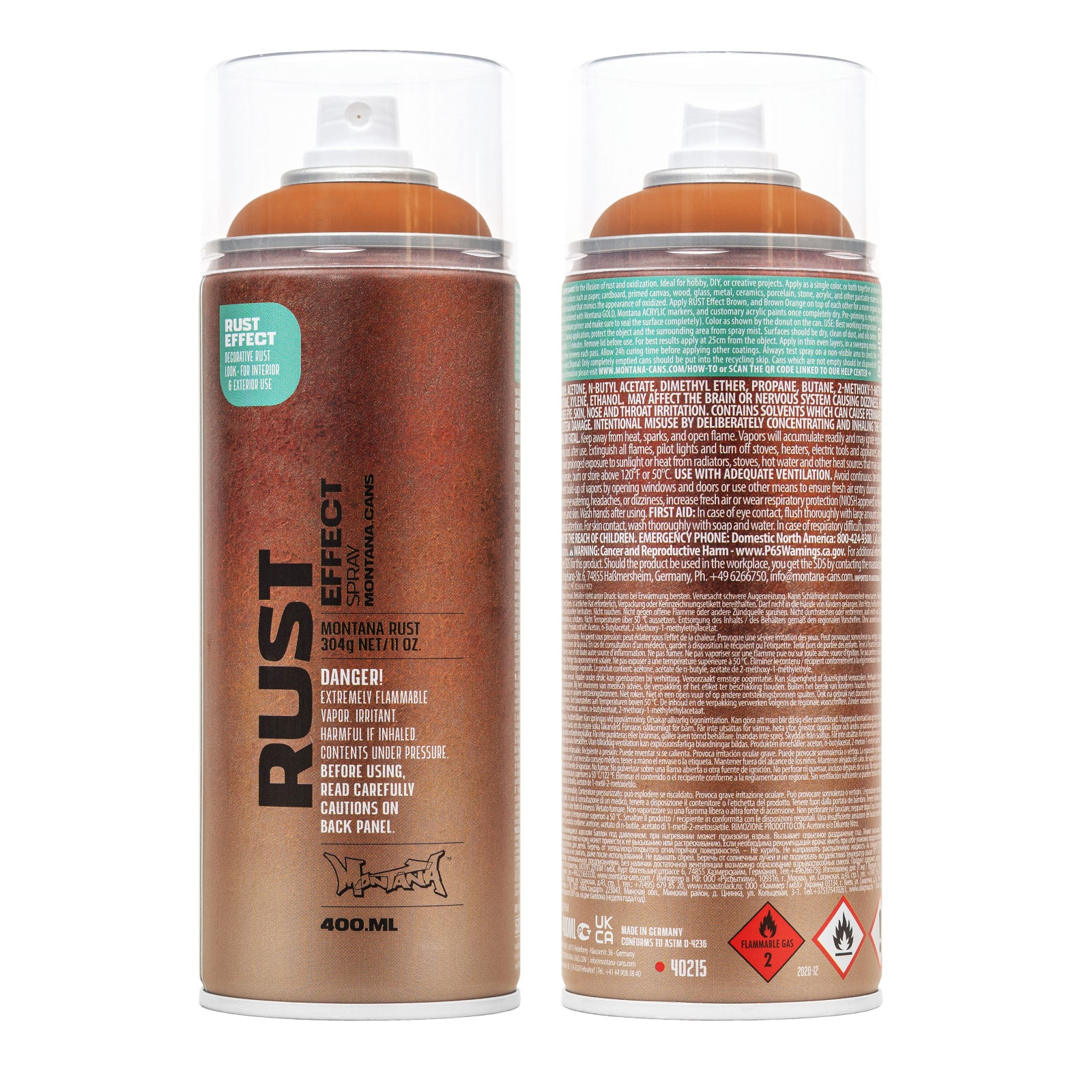 Montana&#x2122; Cans Rust Orange Brown EFFECT Rust Spray