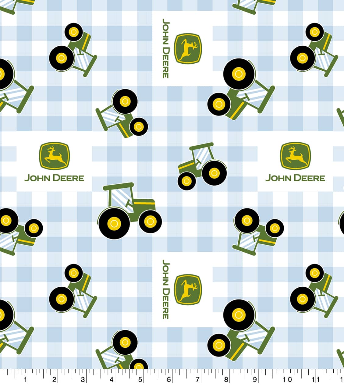 John Deere&#xAE; Nursery Plaid Cotton Fabric