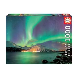 Lais Puzzle 1000 Pezzi: Cattedrale Del Mare Di Ghiaccio Di Tromsø, Norvegia, Con Aurora Boreale, Panorama Invernale