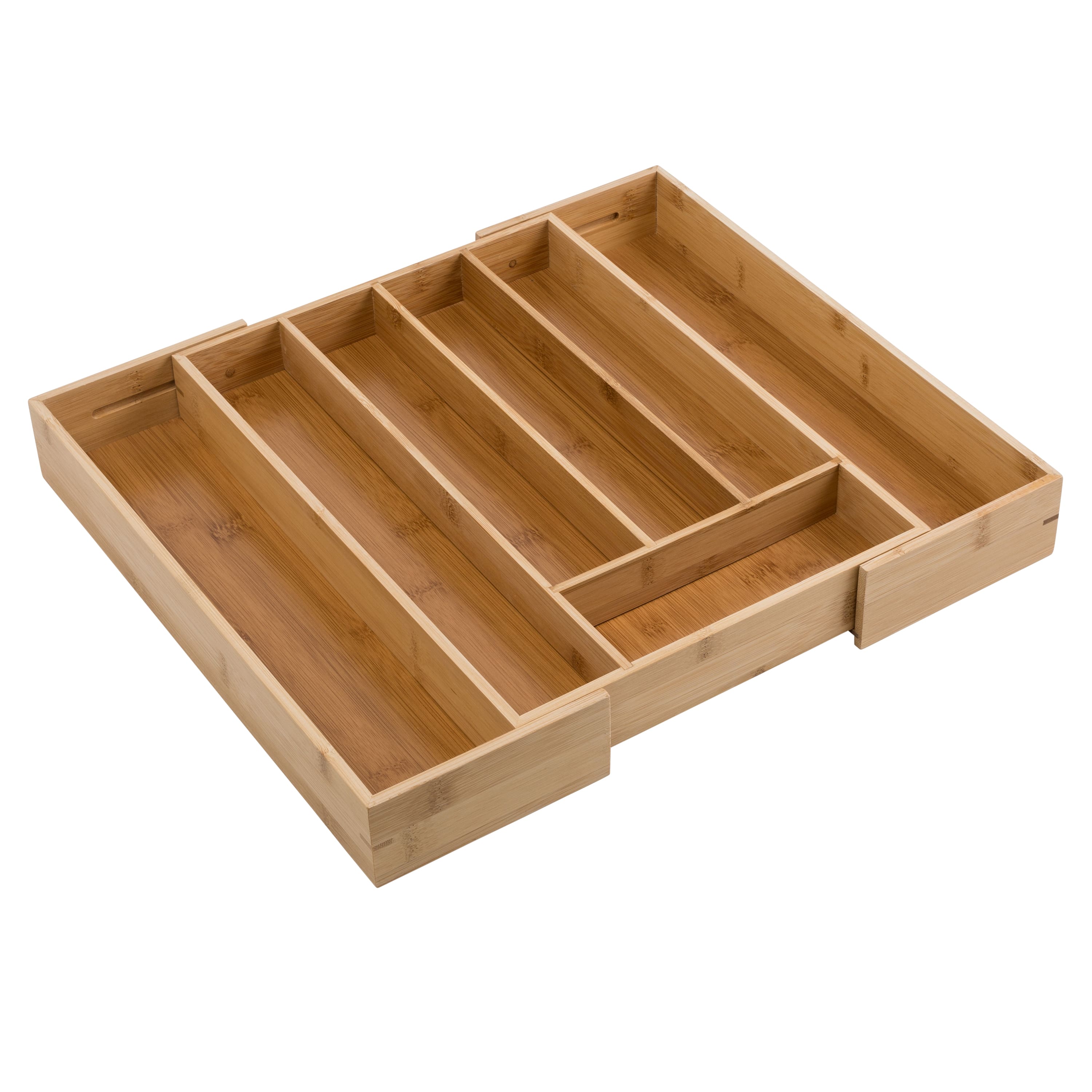 Honey Can Do Expandable Medium Bamboo Silverware Drawer Organizer