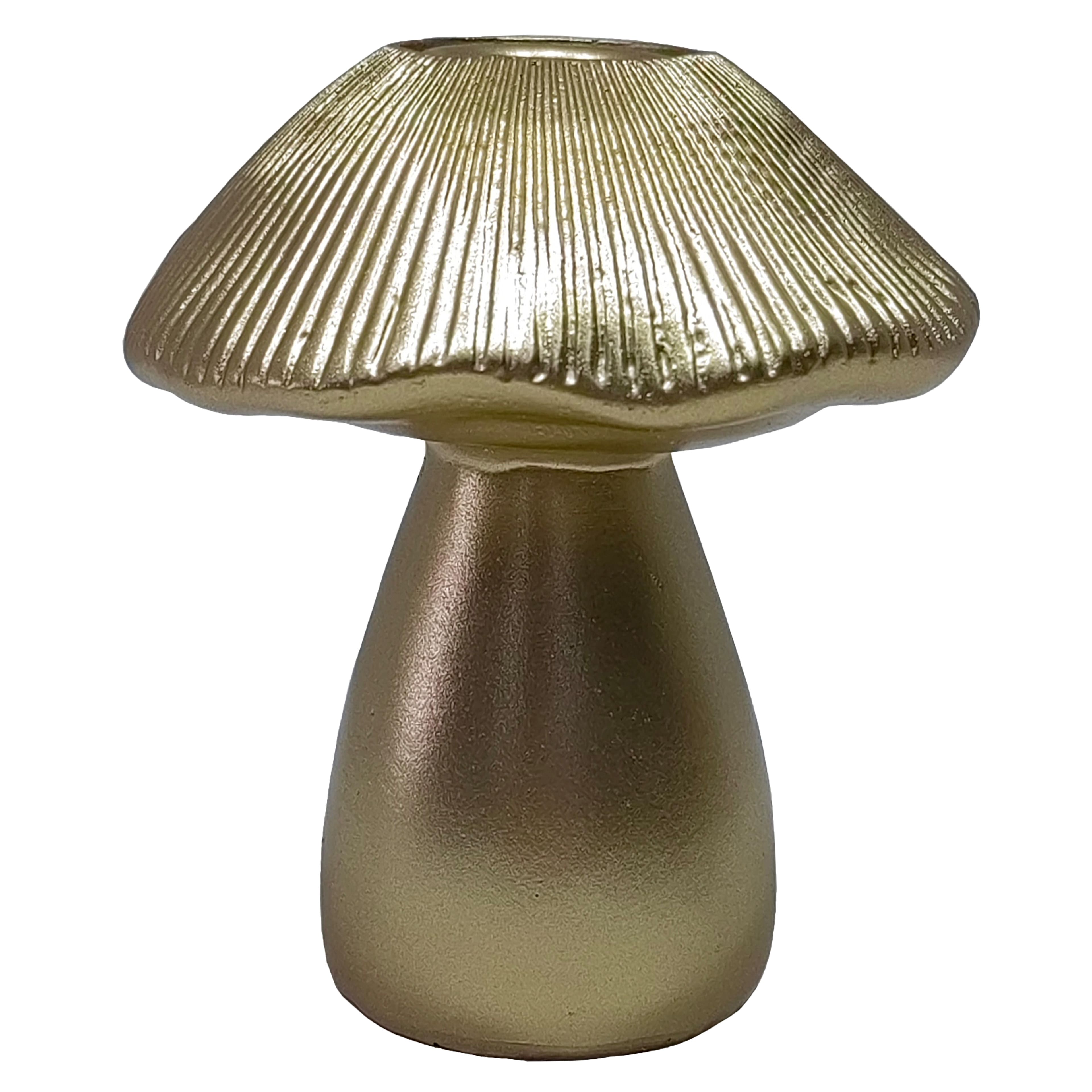 Gold Mushroom Taper Candle Holder by Ashland