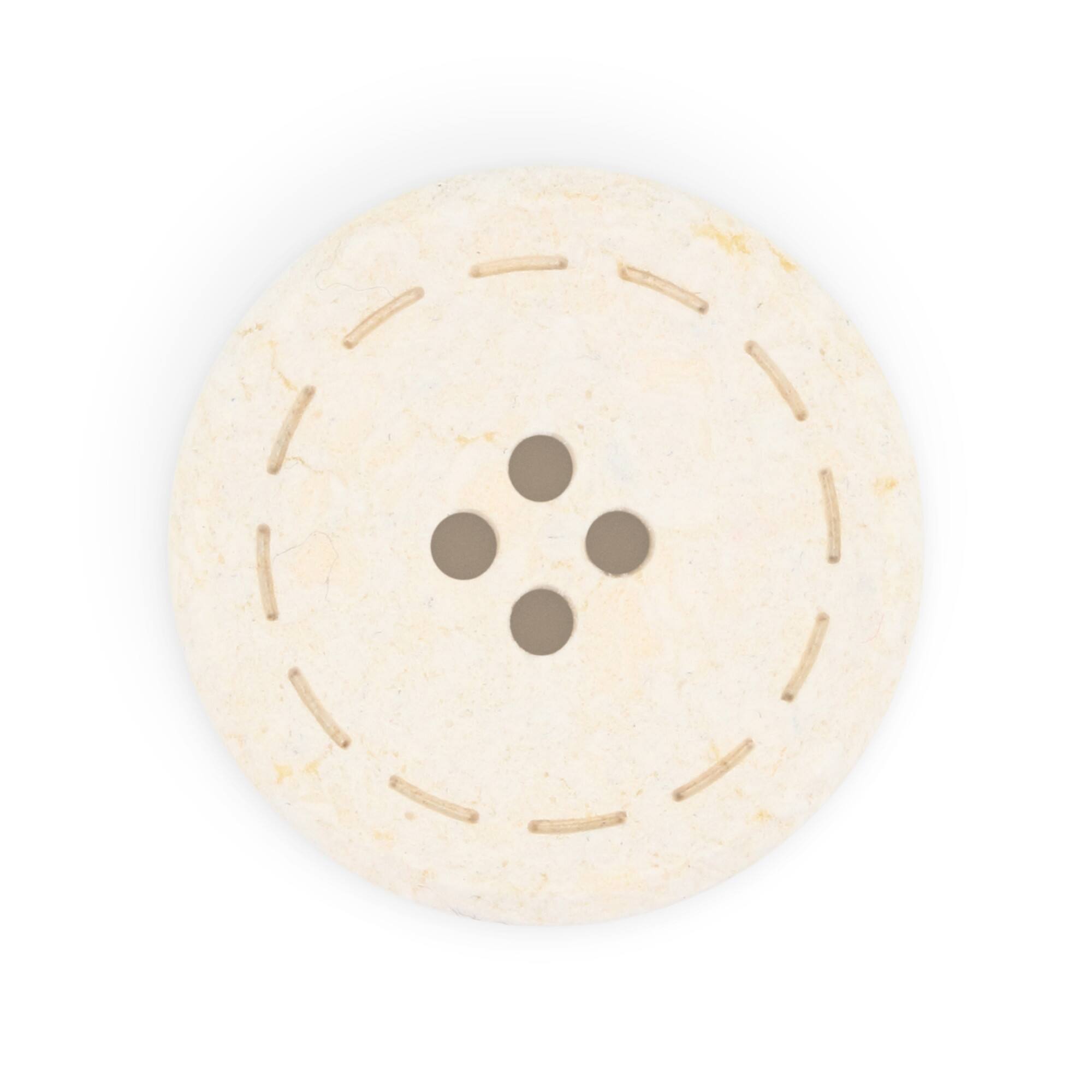 Dritz® 25mm Recycled Cotton Round Stitch Button, 6ct.