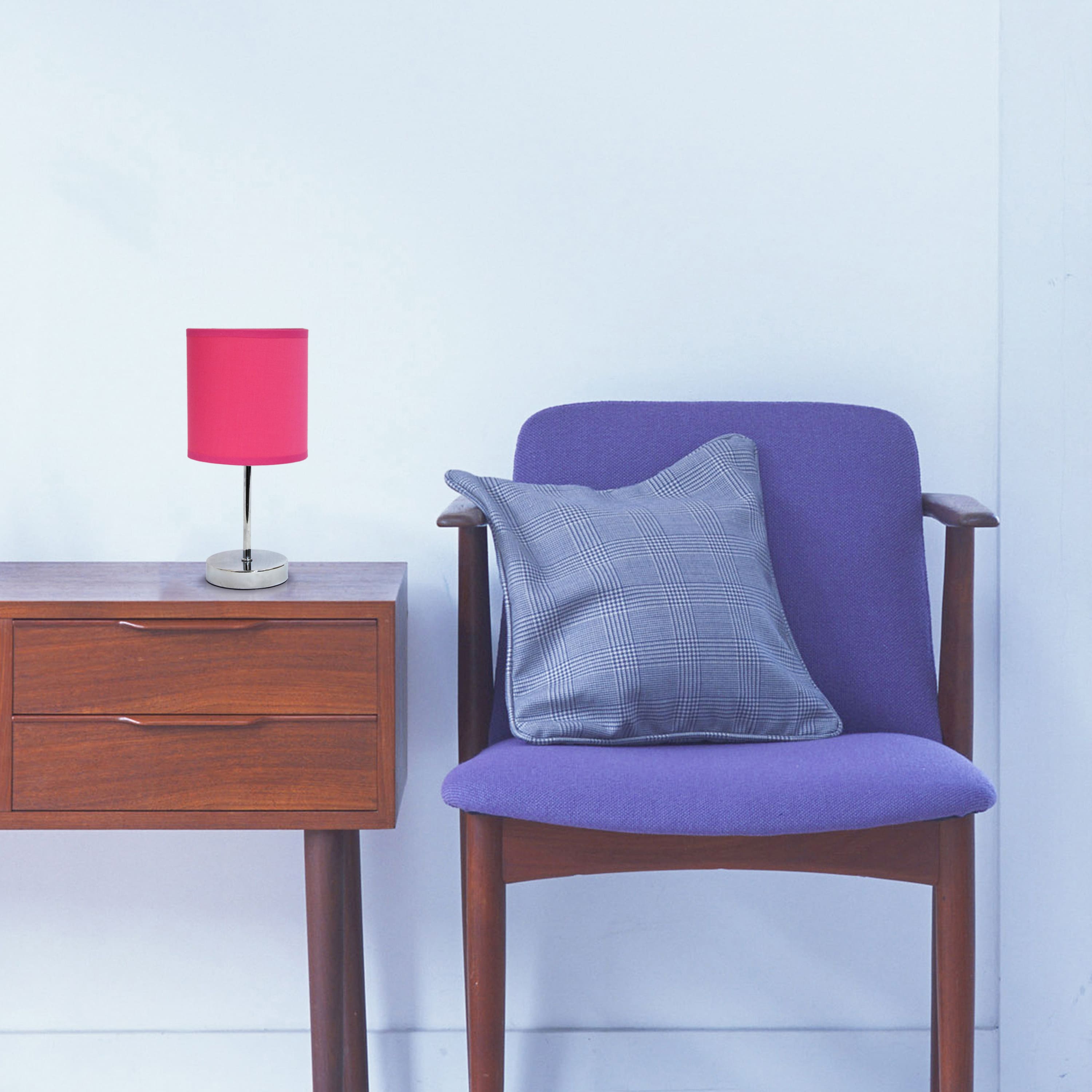 Simple Designs Chrome Mini Table Lamp