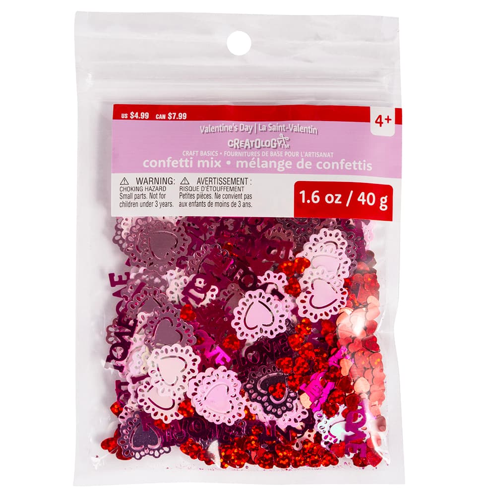 Valentine's Love & Hearts Confetti Mix by Creatology™