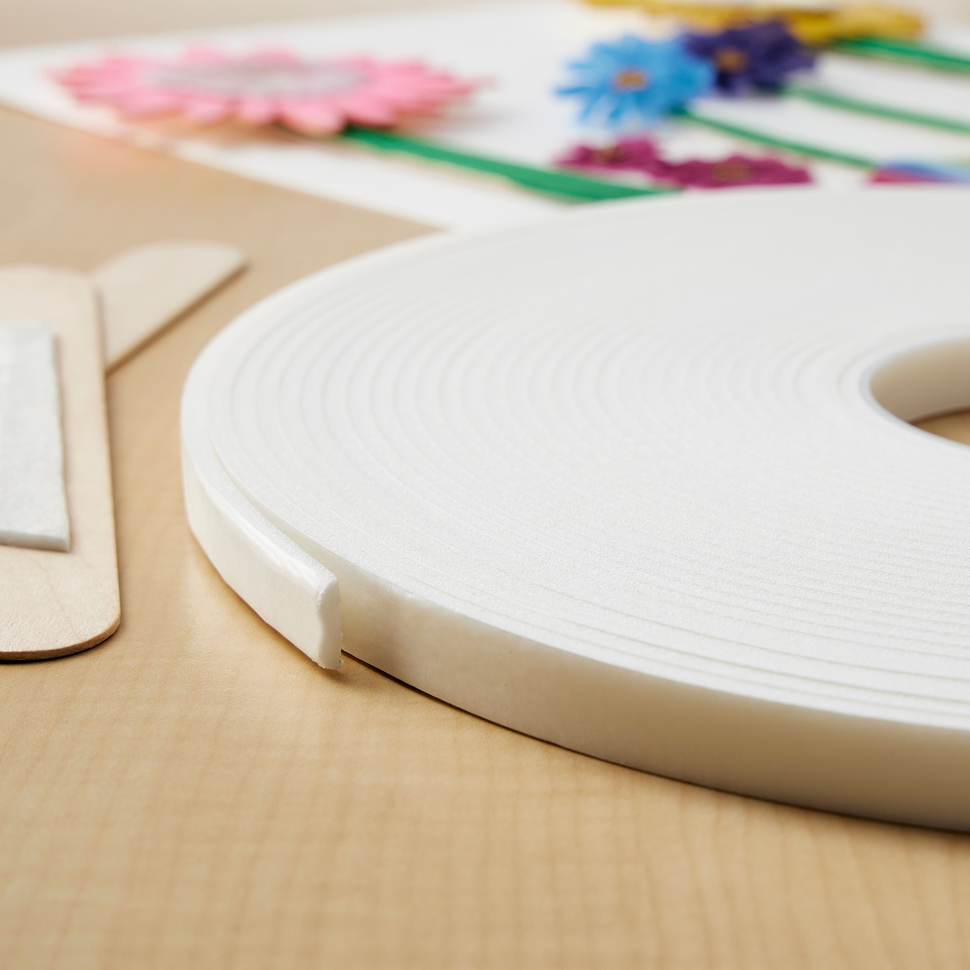 6 Pack: iCraft White 3D Foam Tape&#x2122; Roll, 54ft.