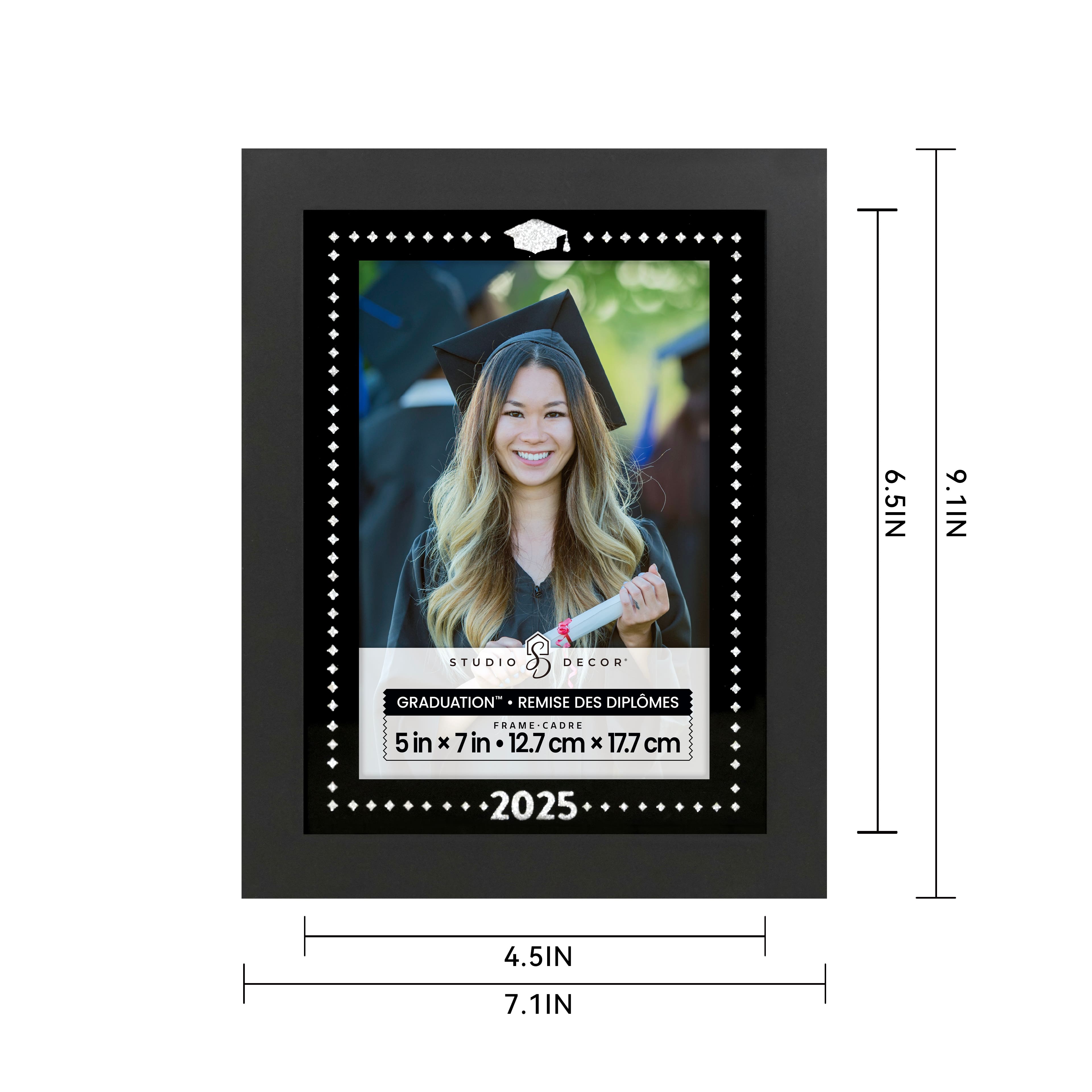 Graduation&#x2122; 5&#x22; x 7&#x22; Black 2025 Frame by Studio D&#xE9;cor&#xAE;