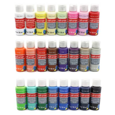 Ensemble de peintures acryliques satinées classiques de Craft Smart image