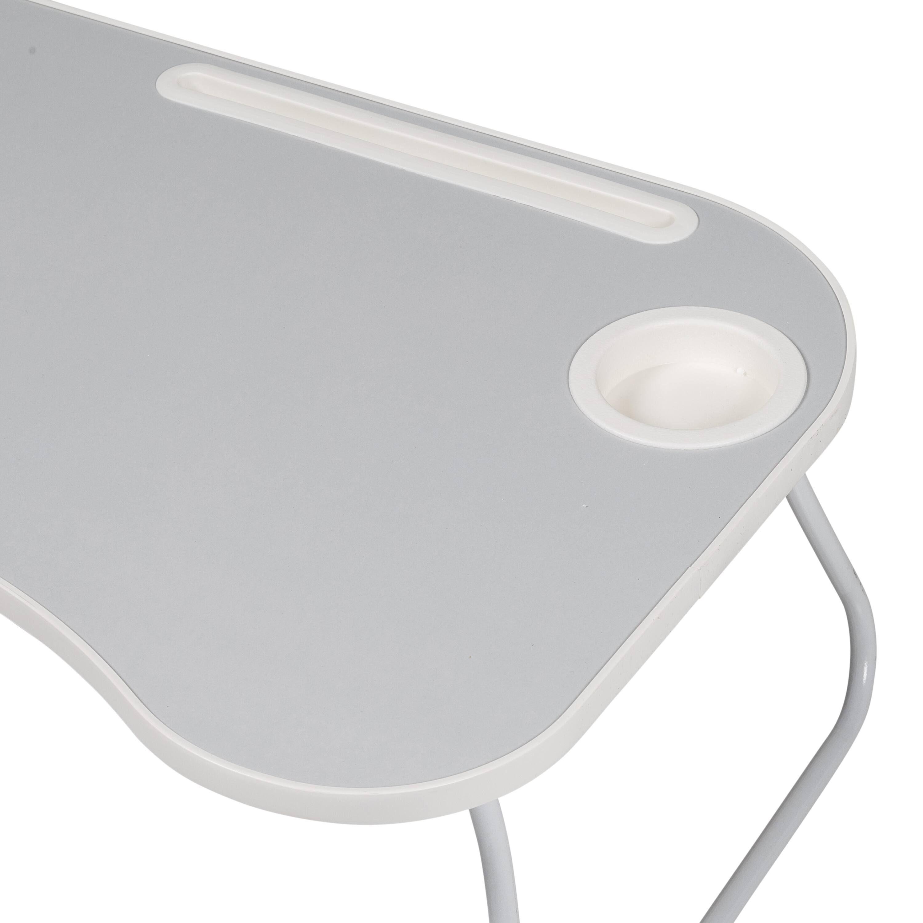 Gray & White Collapsible Folding Lap Desk