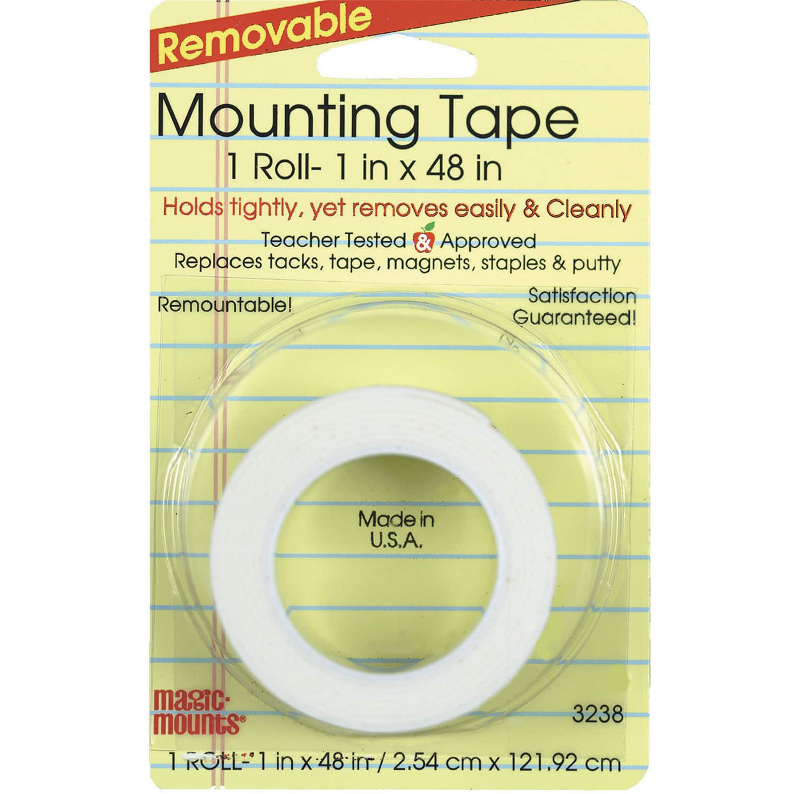 Magic Mounts® 1" x 48" Removable Mounting Tape Rolls, 6ct.