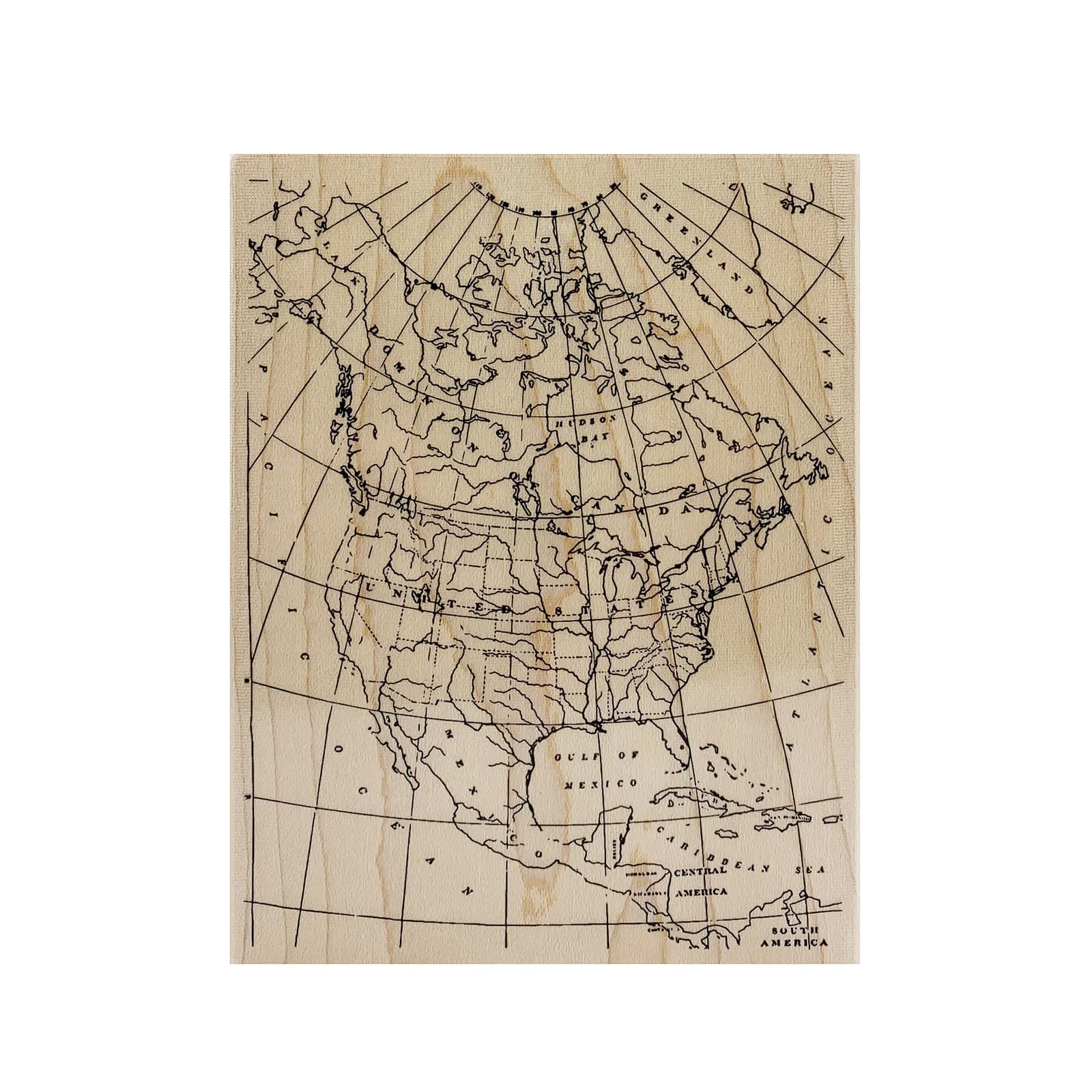 North America Map Wood Stamp by Recollections™ | Michaels