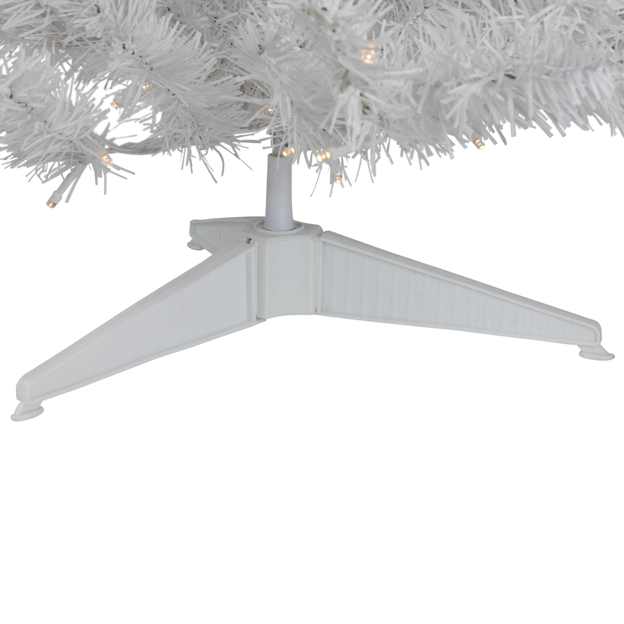 3ft. Pre-Lit White Pine Artificial Christmas Tree, Clear LED Lights