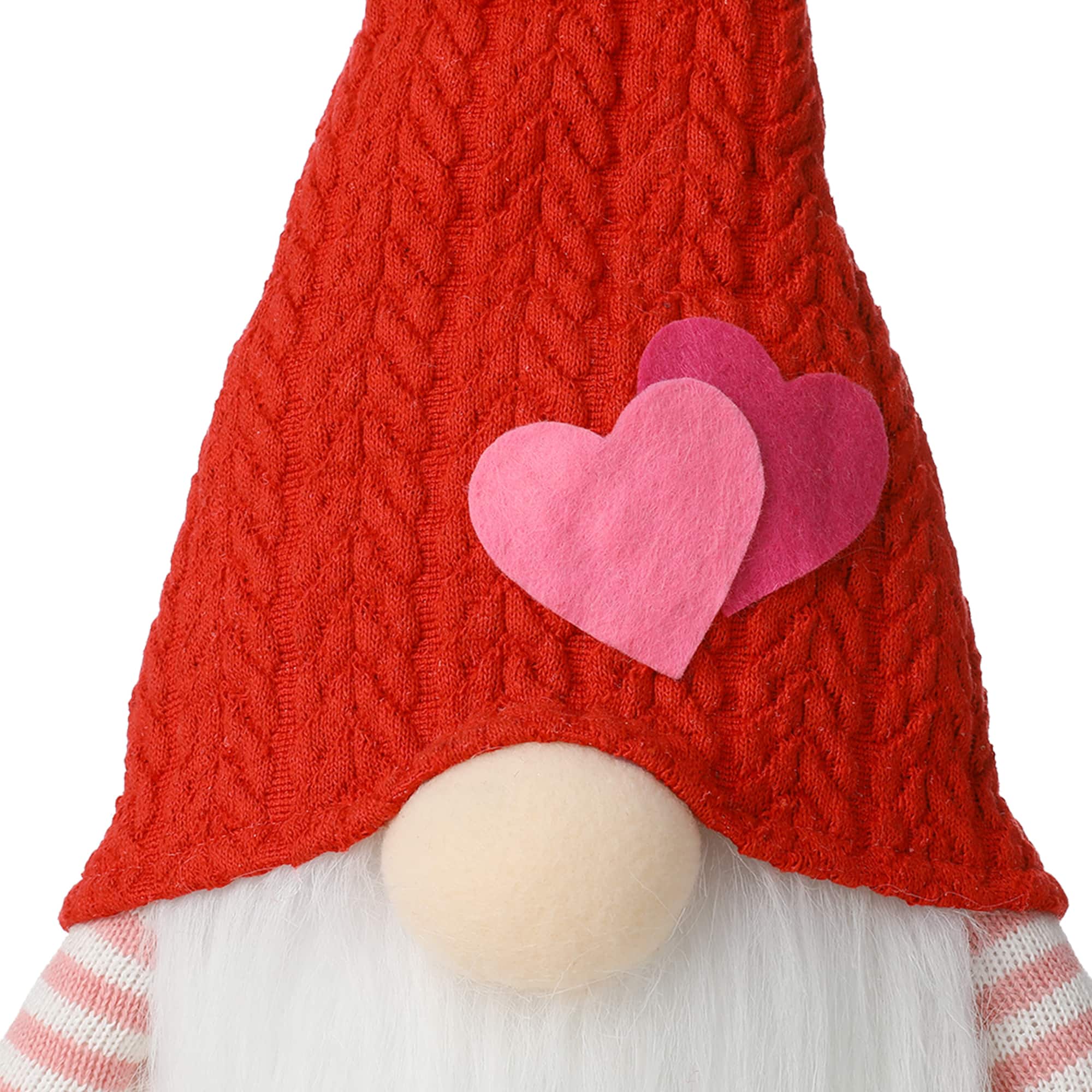 Glitzhome&#xAE; 25.5&#x22; Valentine&#x27;s Standing Fabric Gnome D&#xE9;cor