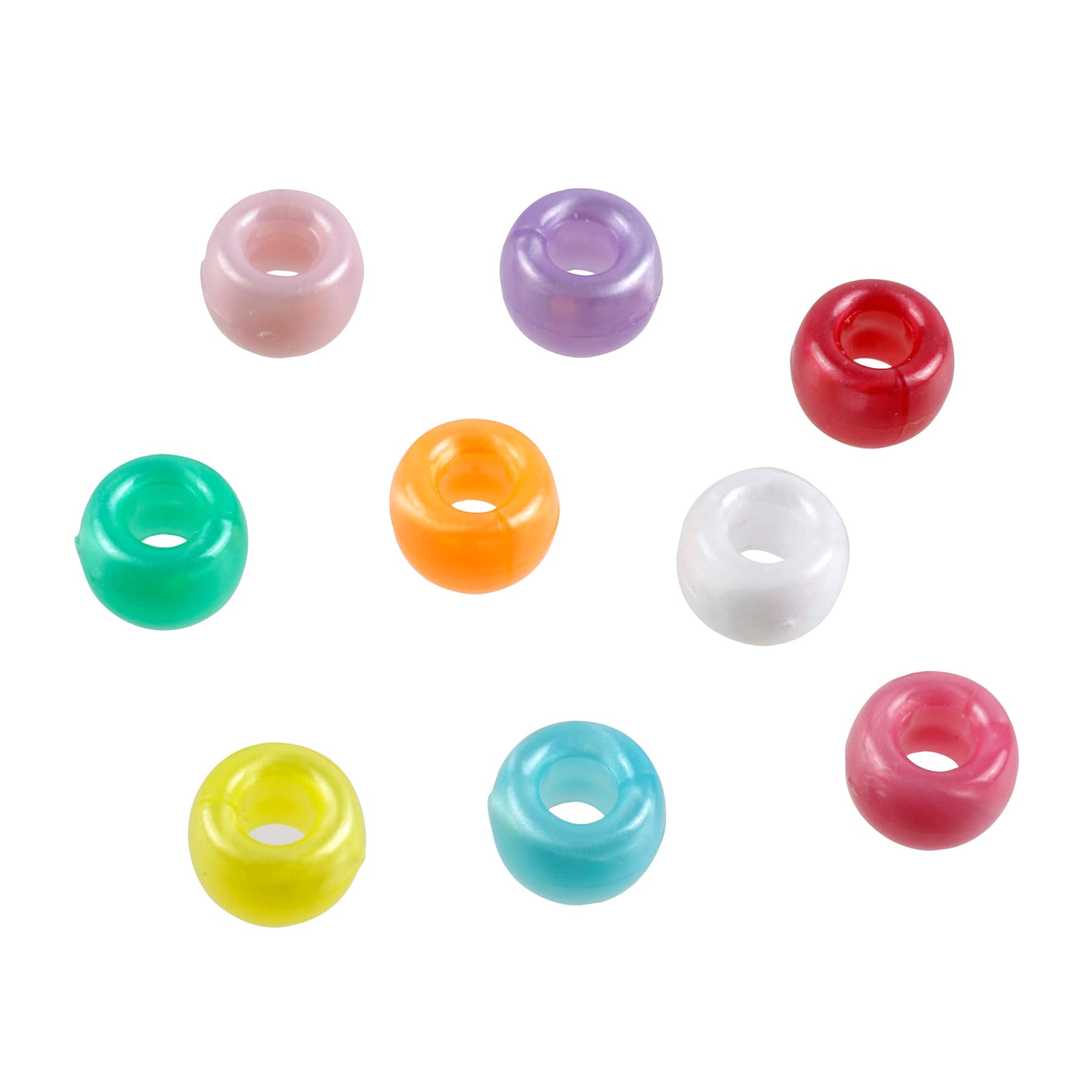 12 Pack: 1lb. Multicolor Pastel Pony Beads by Creatology&#x2122;, 6mm x 9mm