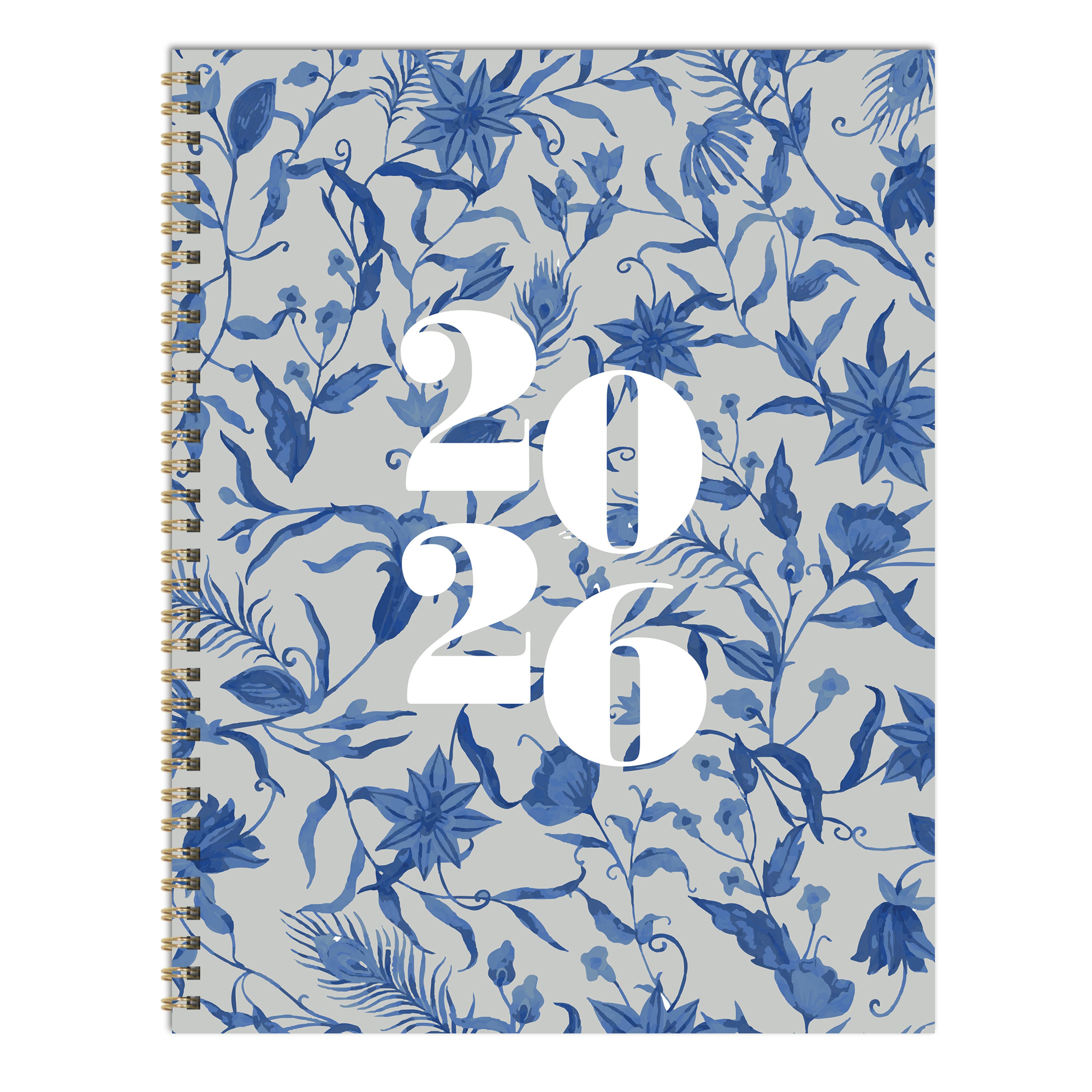 2026 Tres Belle Blue Large Weekly Monthly Planner