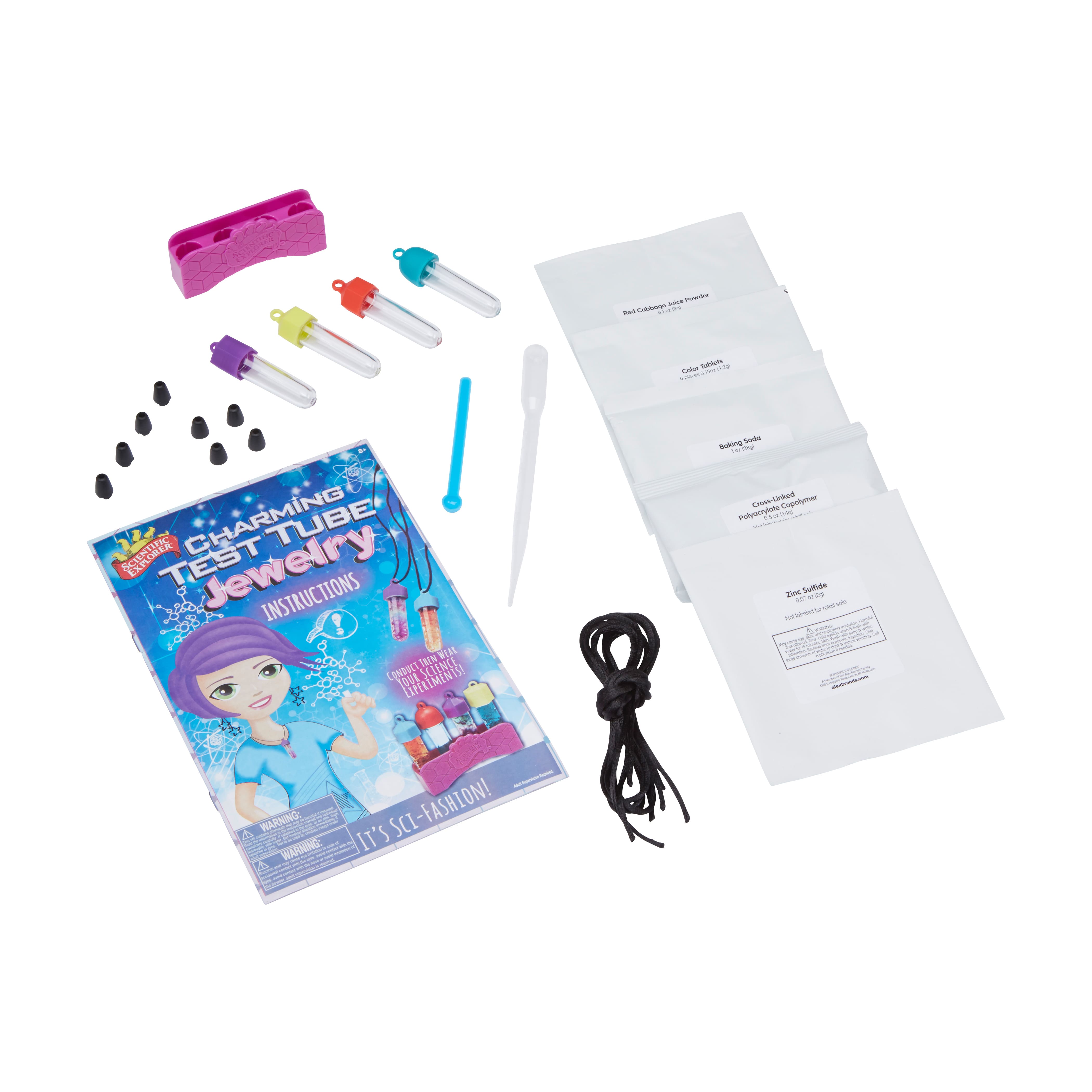 Scientific Explorer Charming Test Tube Jewelry Kit