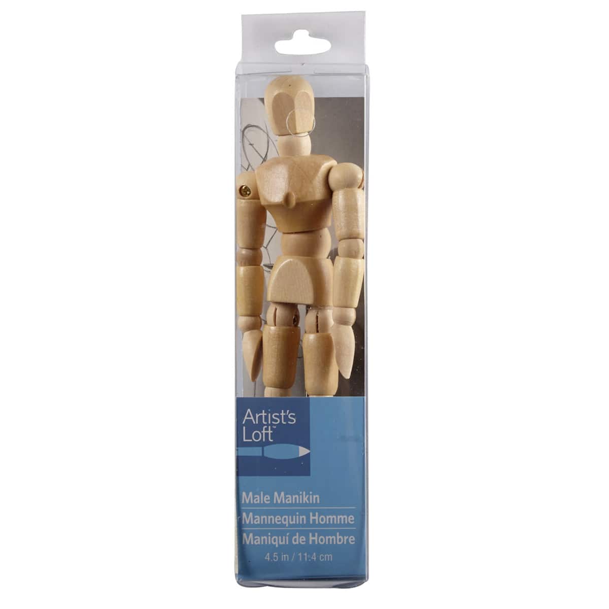 12 Pack: 4.5" Male Manikin by Artist's Loft™