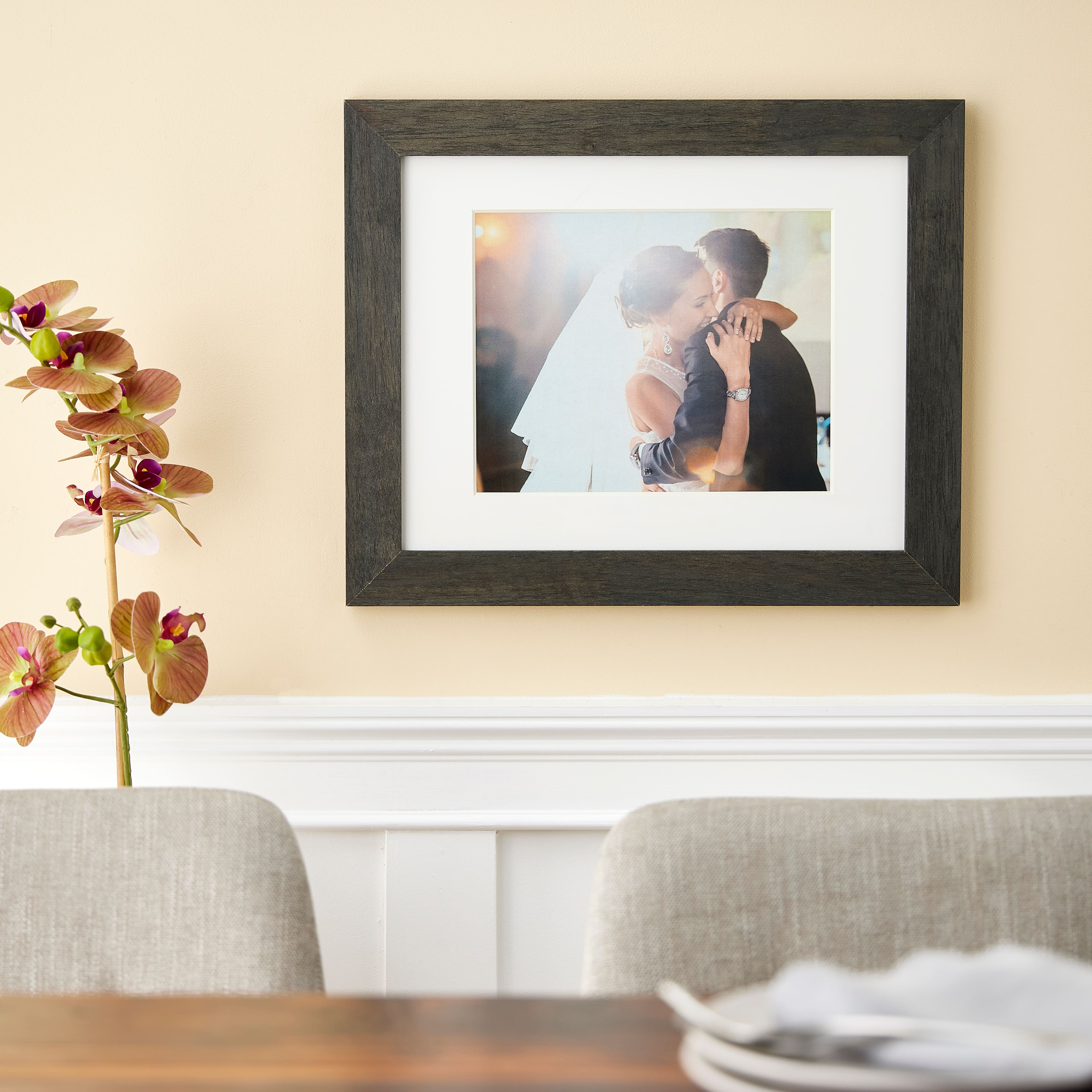 Home Black Wash Wooden Frame by Studio Décor®