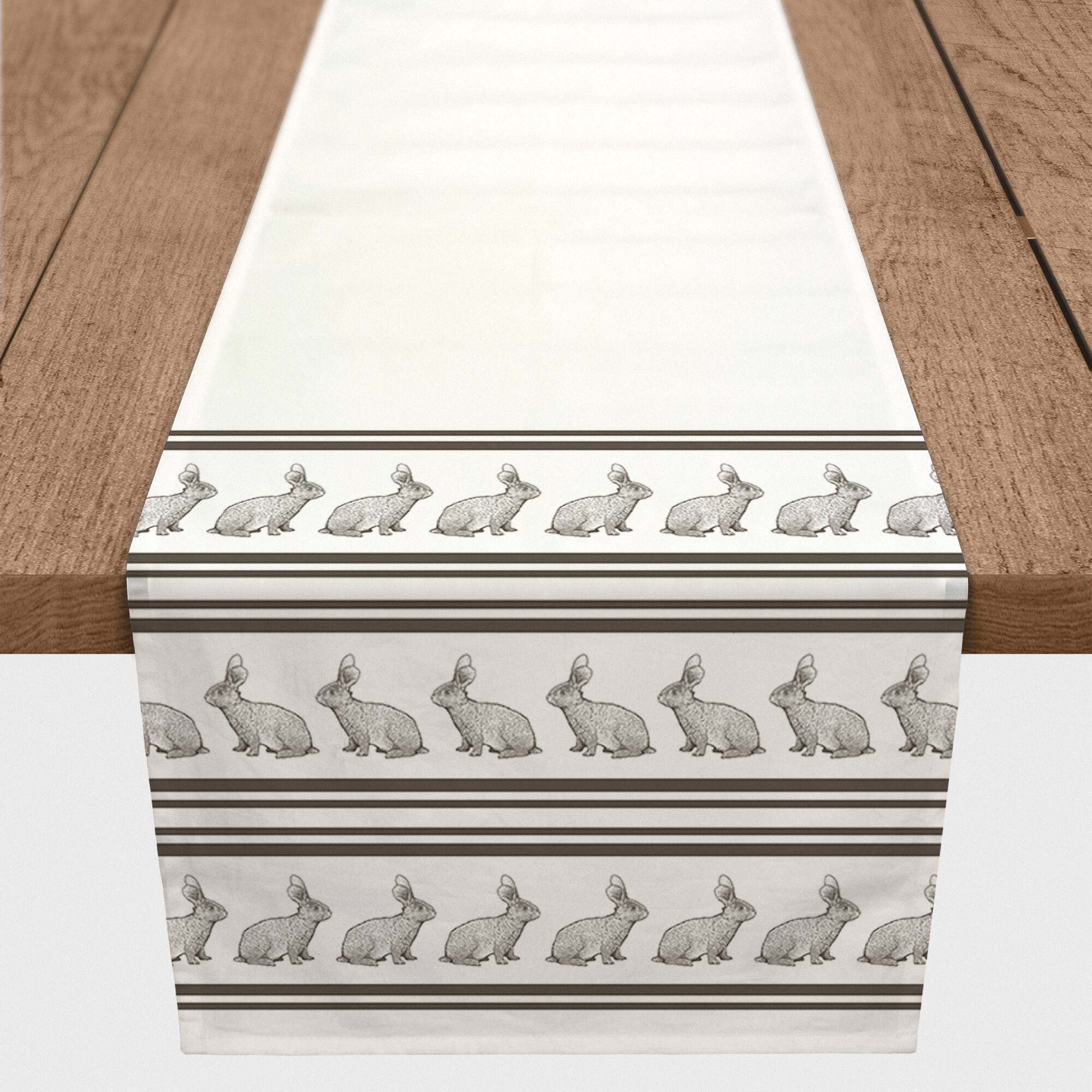 Bunny Stripes Runner 2 16" x 90" Cotton Twill Runner