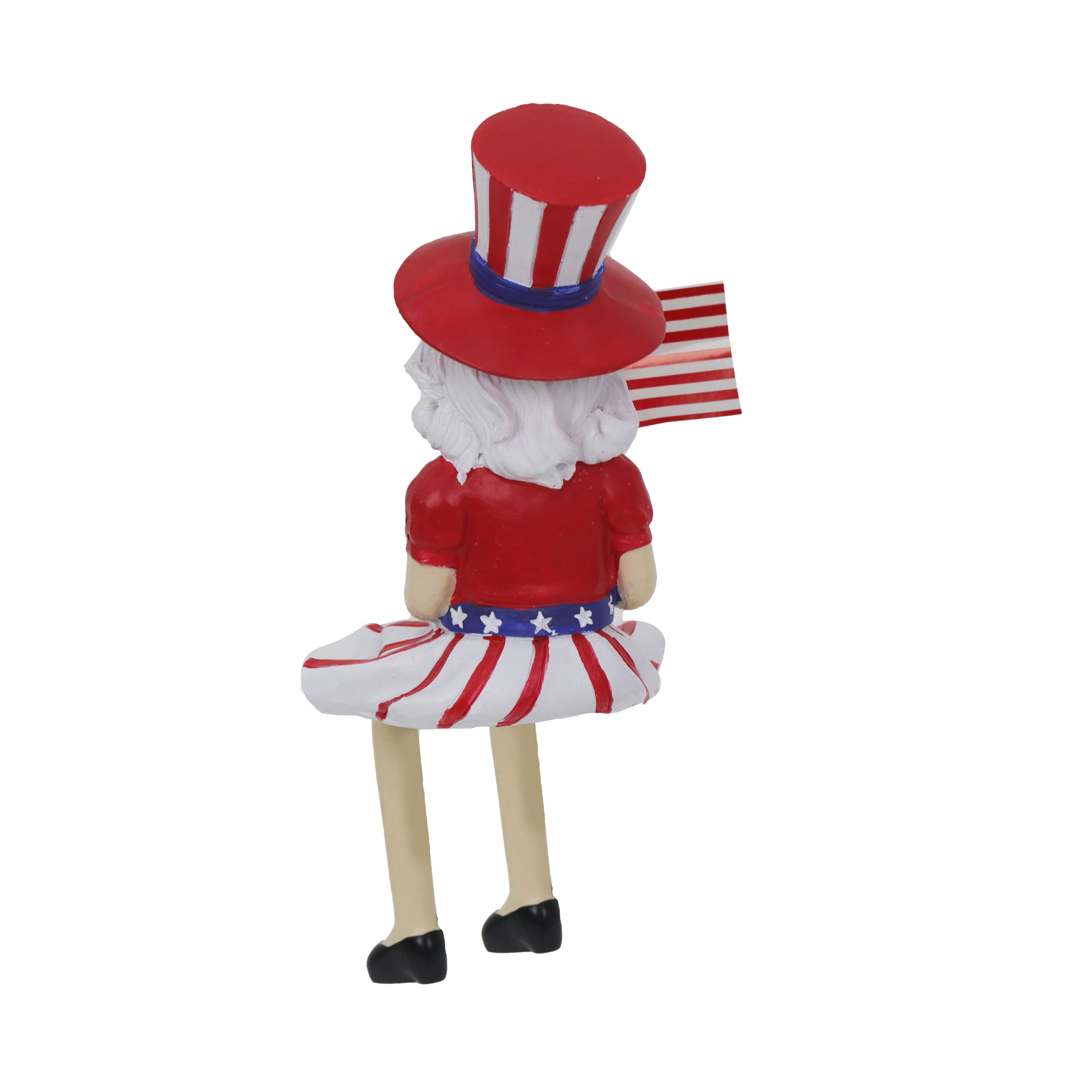 6.5&#x22; Patriotic Lady Tabletop Sitter by Celebrate It&#x2122;