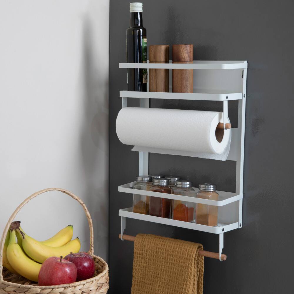 Household Essentials Metal Organizer with Paper Towel Holder