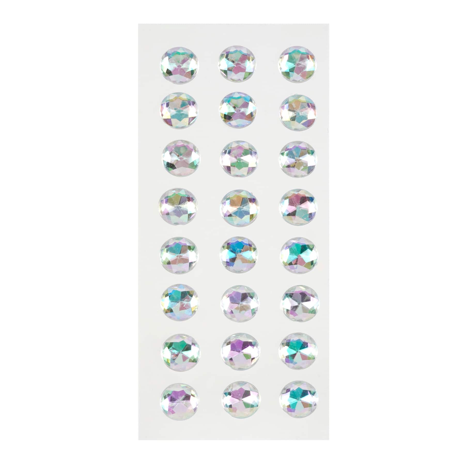 12 Pack: Clear Round Rhinestone Stickers by Recollections™