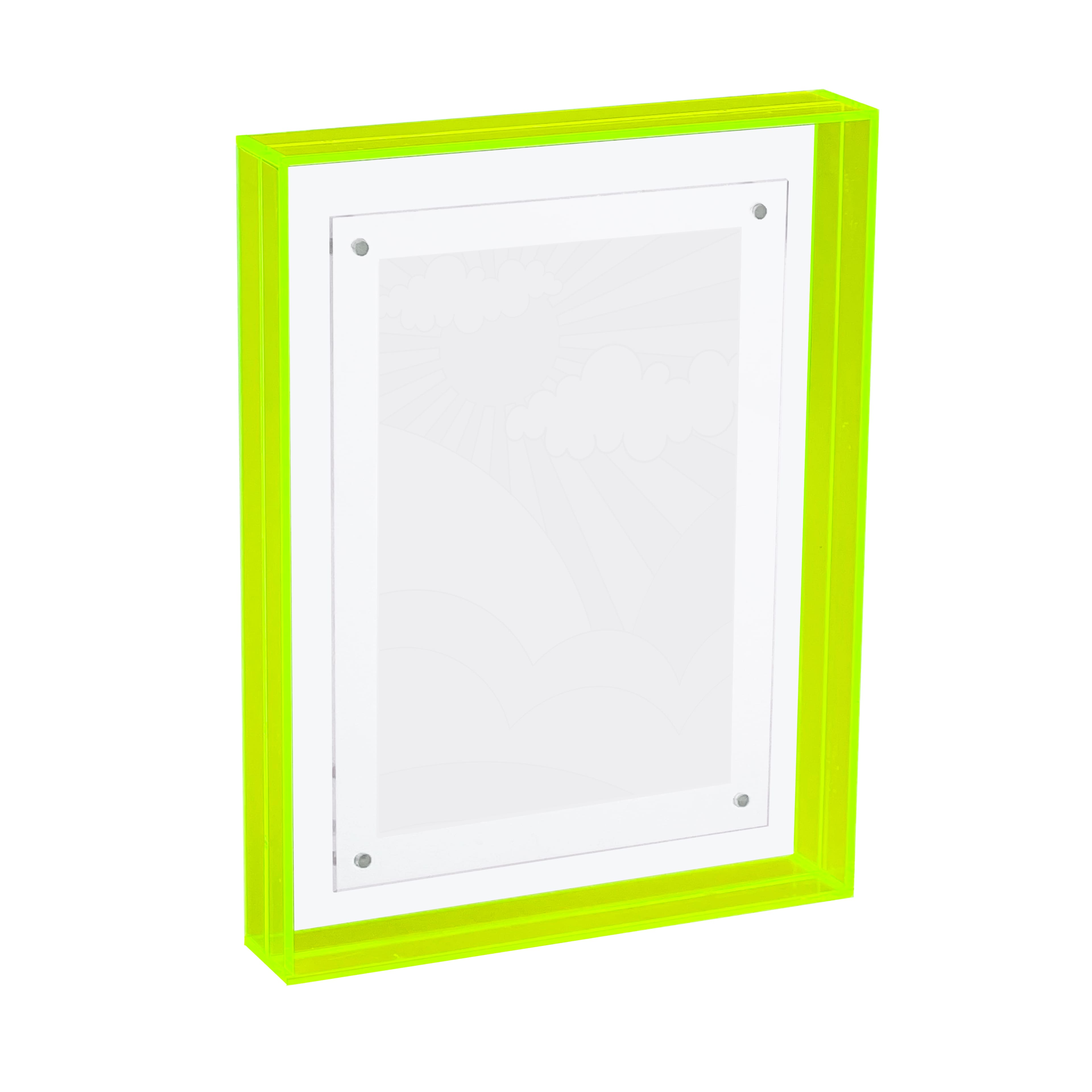 4&#x22; x 6&#x22; Retro Acrylic Tabletop Float Frame by Studio D&#xE9;cor&#xAE;
