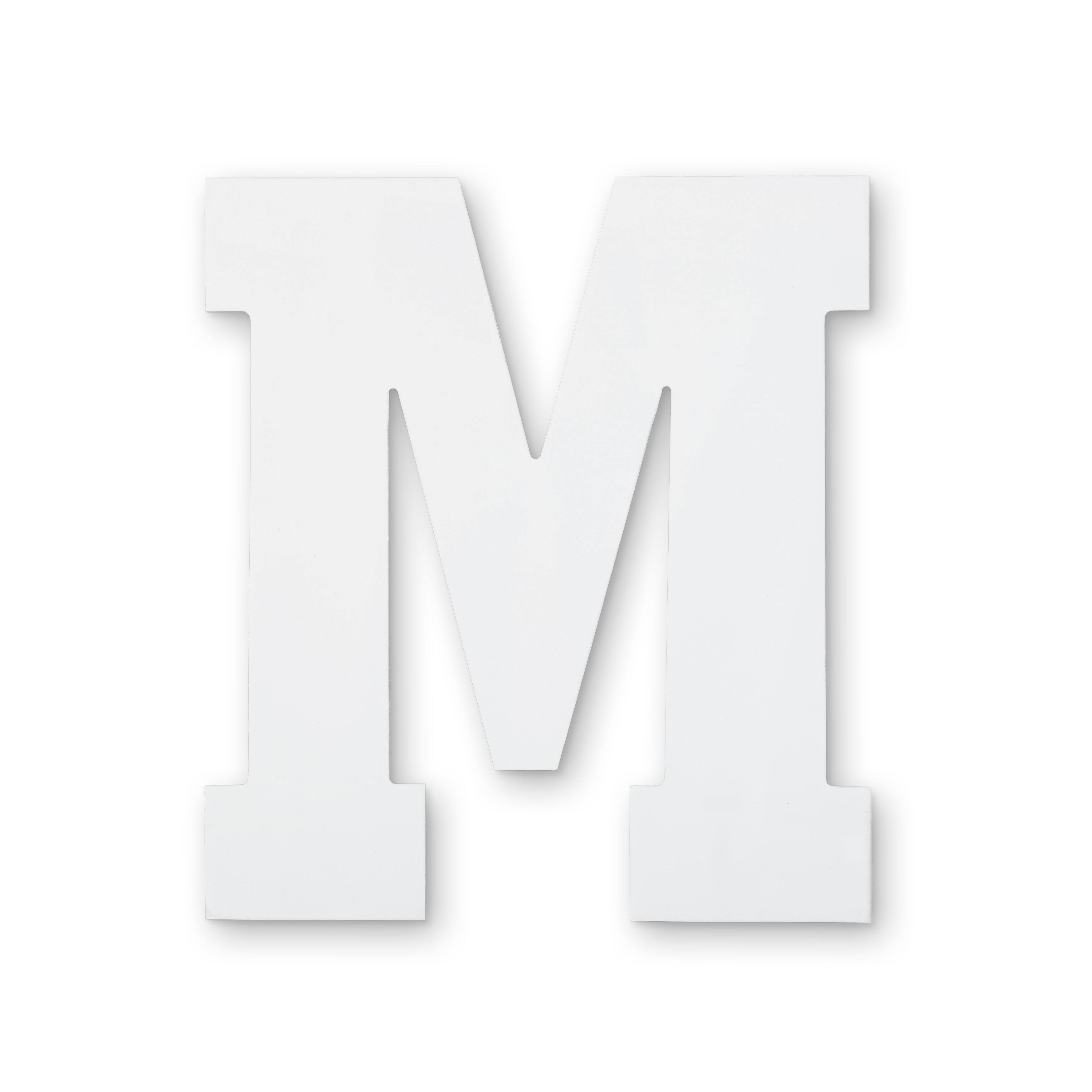 13" White MDF Uppercase Letter by Make Market®