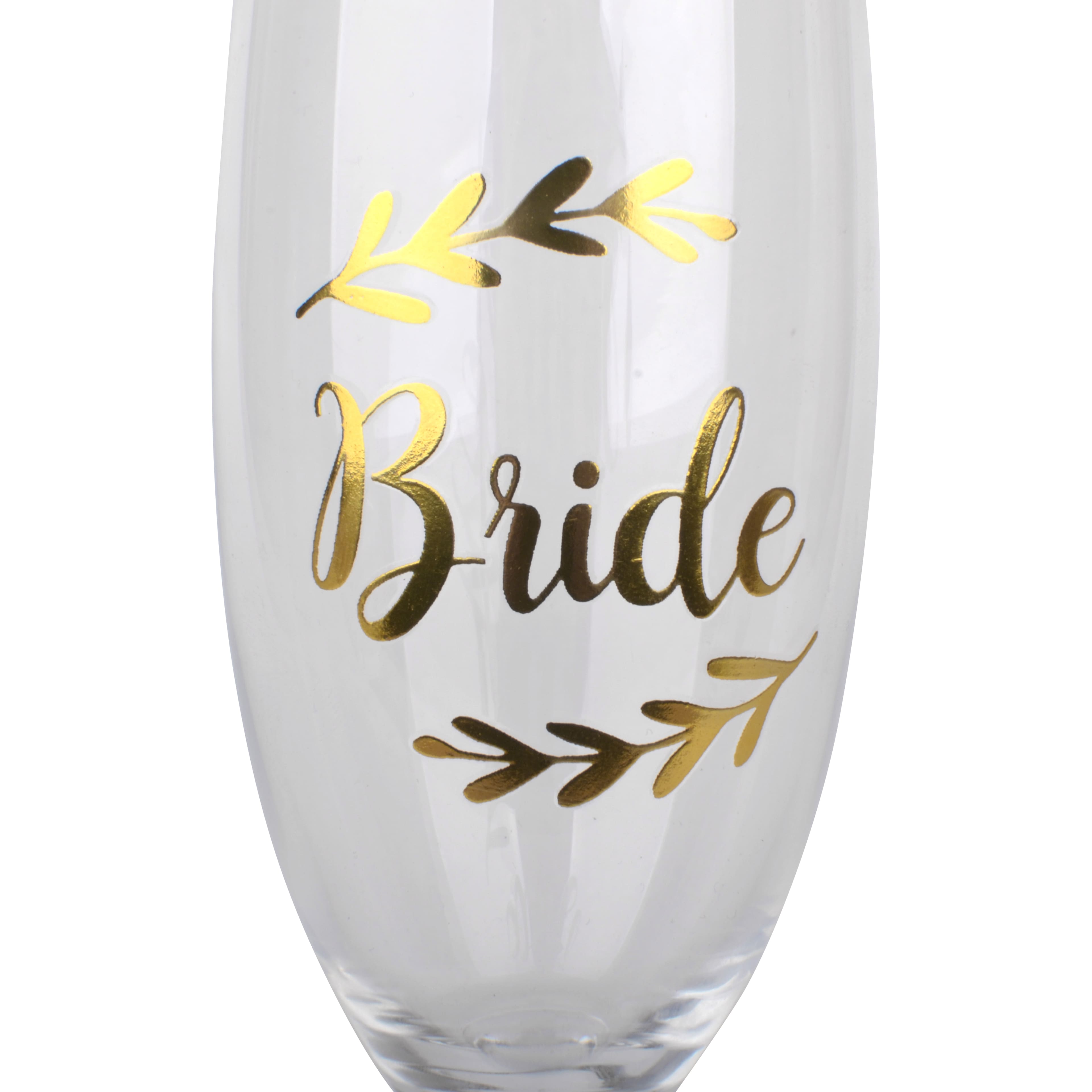 Gold Bride Toasting Flute by Celebrate It&#x2122;
