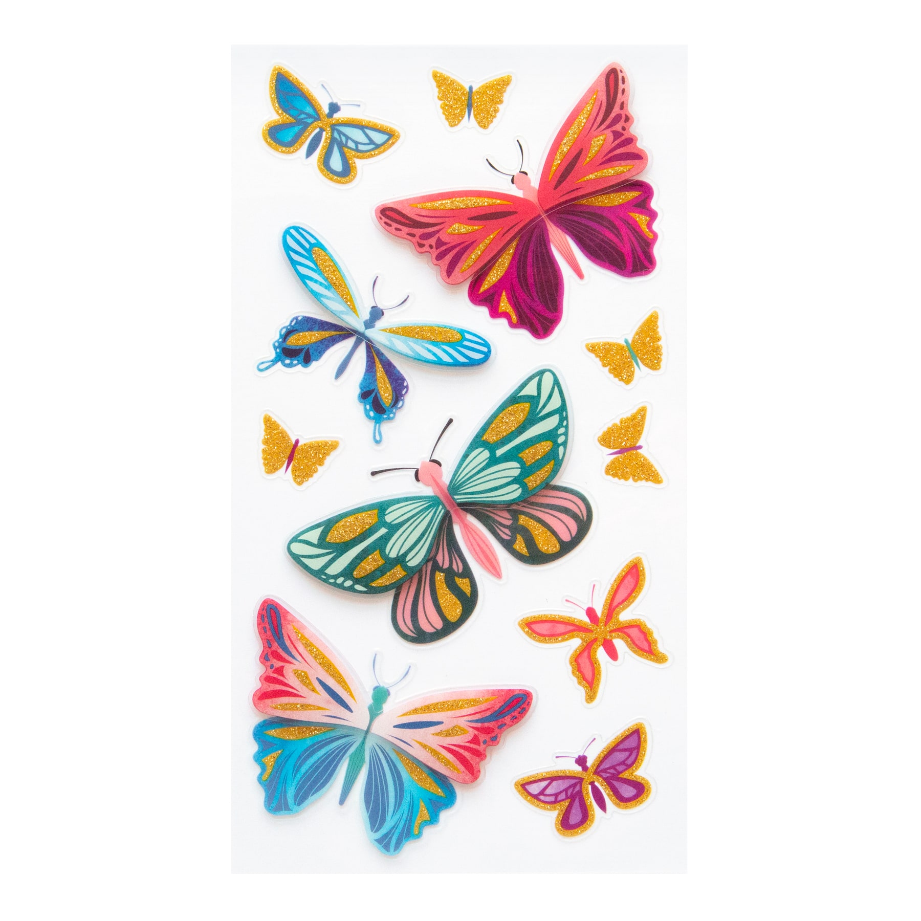 Golden Butterflies Dimensional Stickers by Recollections™