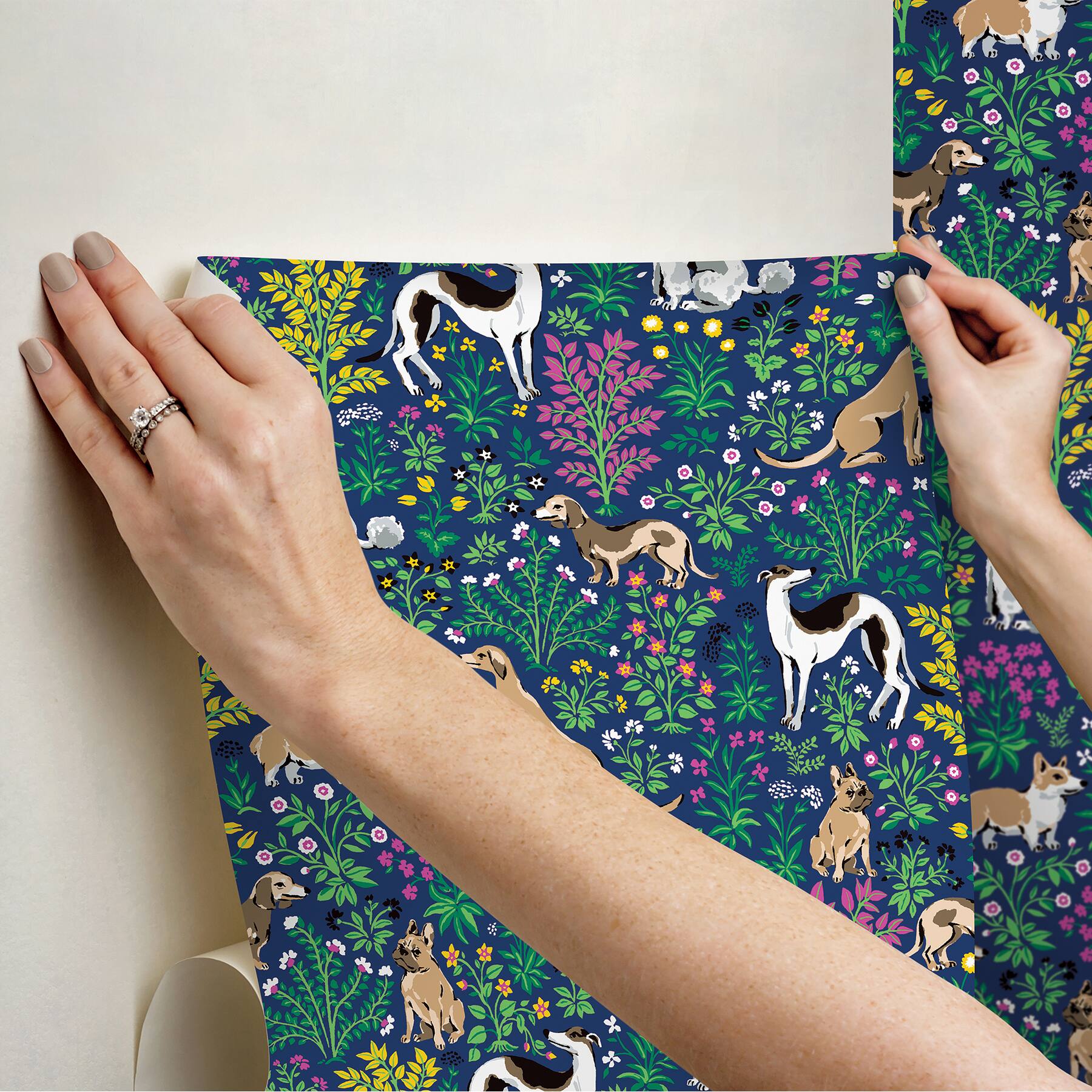 PrintFresh Must Love Dogs Peel &#x26; Stick Wallpaper