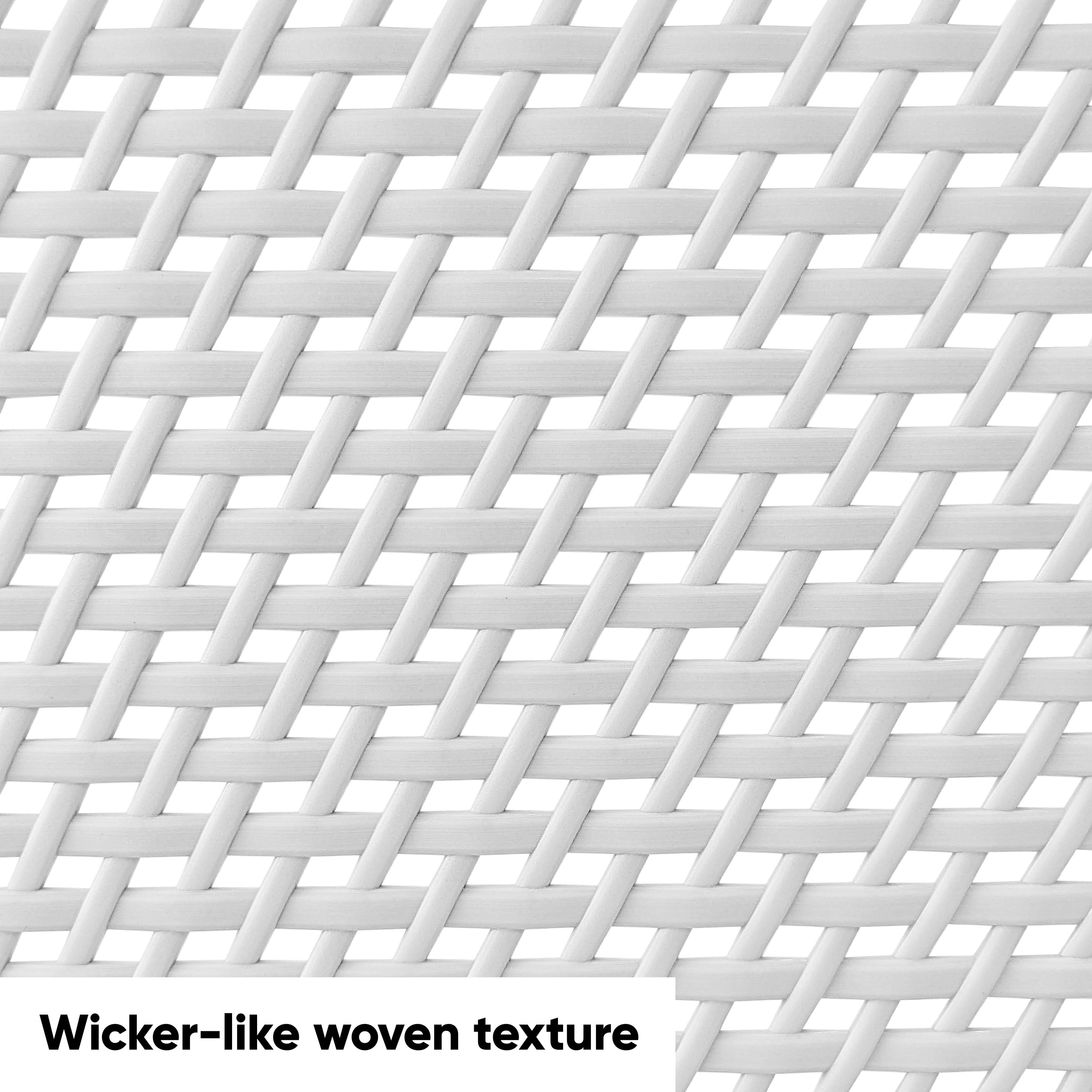 White Woven Plastic Basket by Ashland&#xAE;