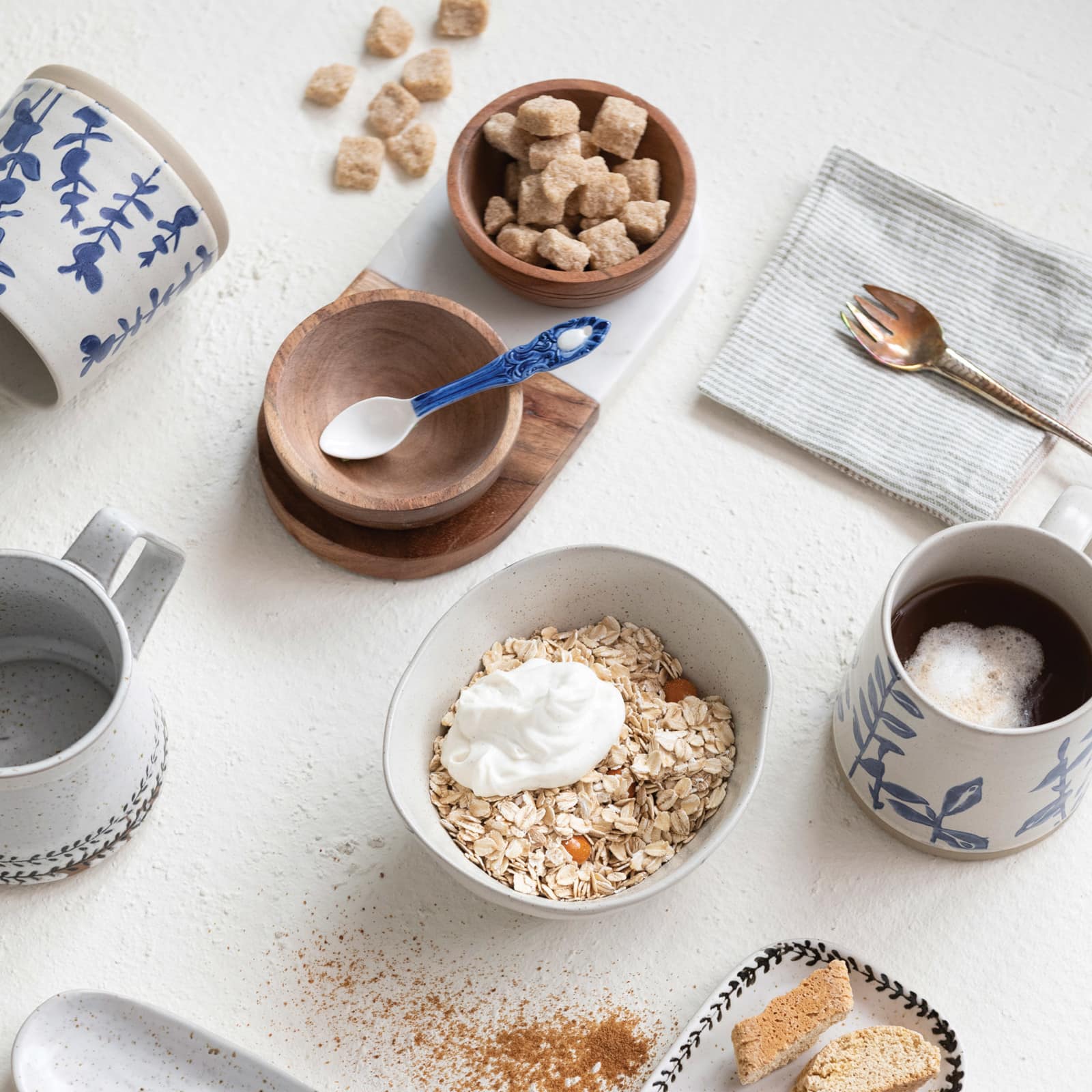 Hello Honey® Acacia Wood & Marble Tray with Acacia Wood Bowl Set