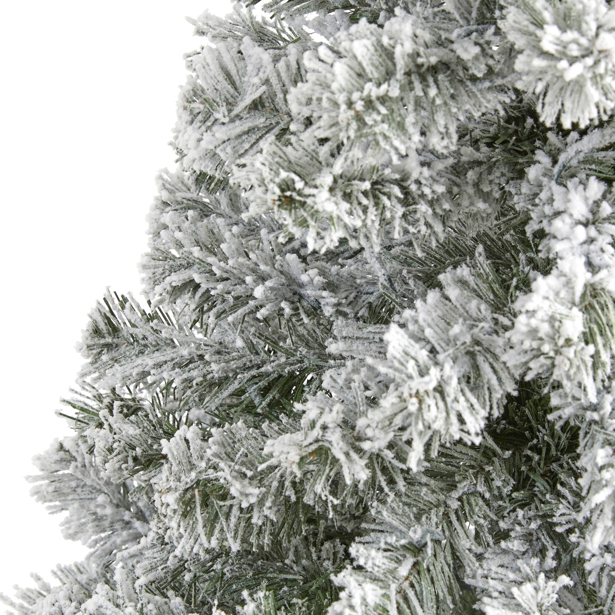 4ft. Unlit Flocked West Virginia Fir Artificial Christmas Tree