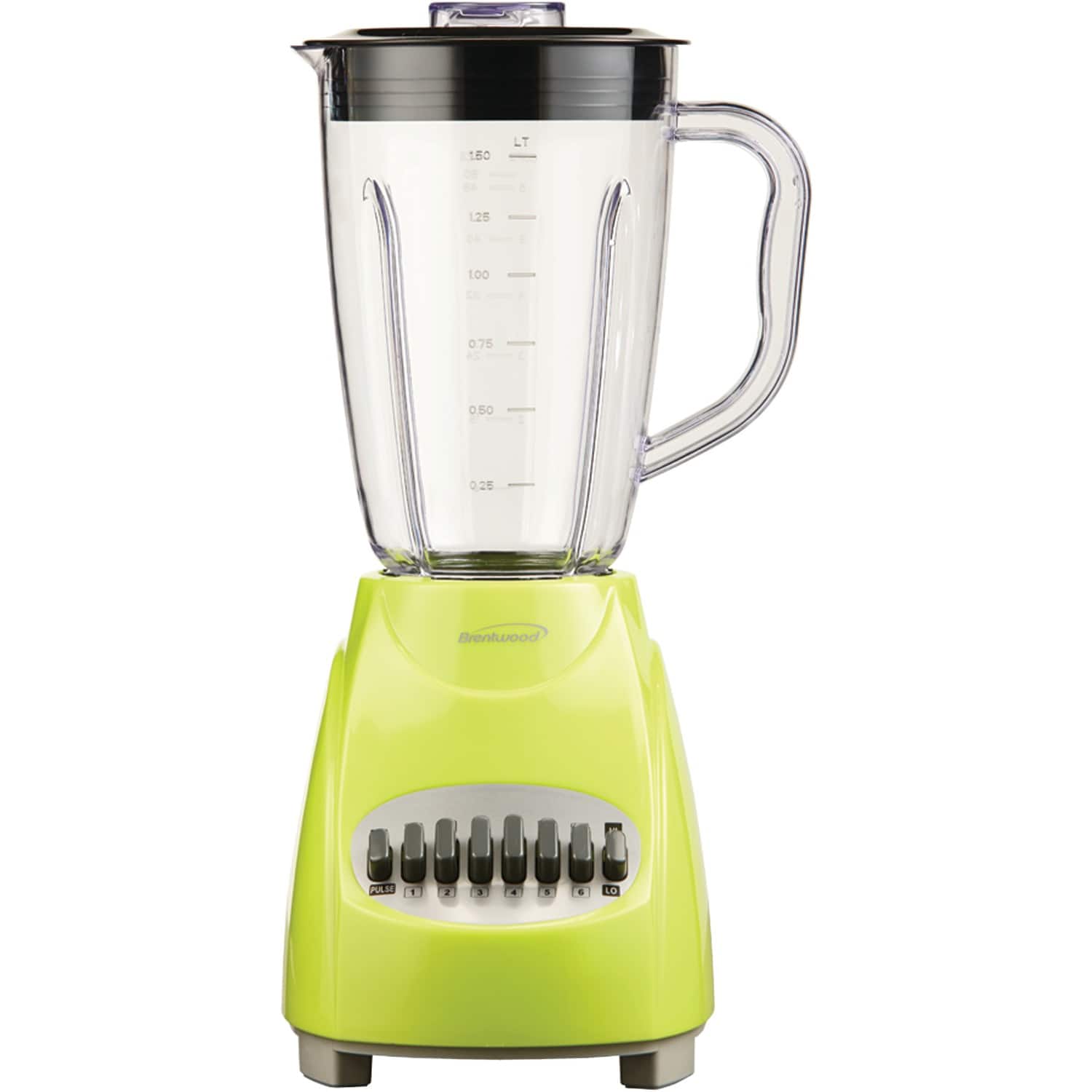 Brentwood Lime Green 12-Speed + Pulse Electric Blender