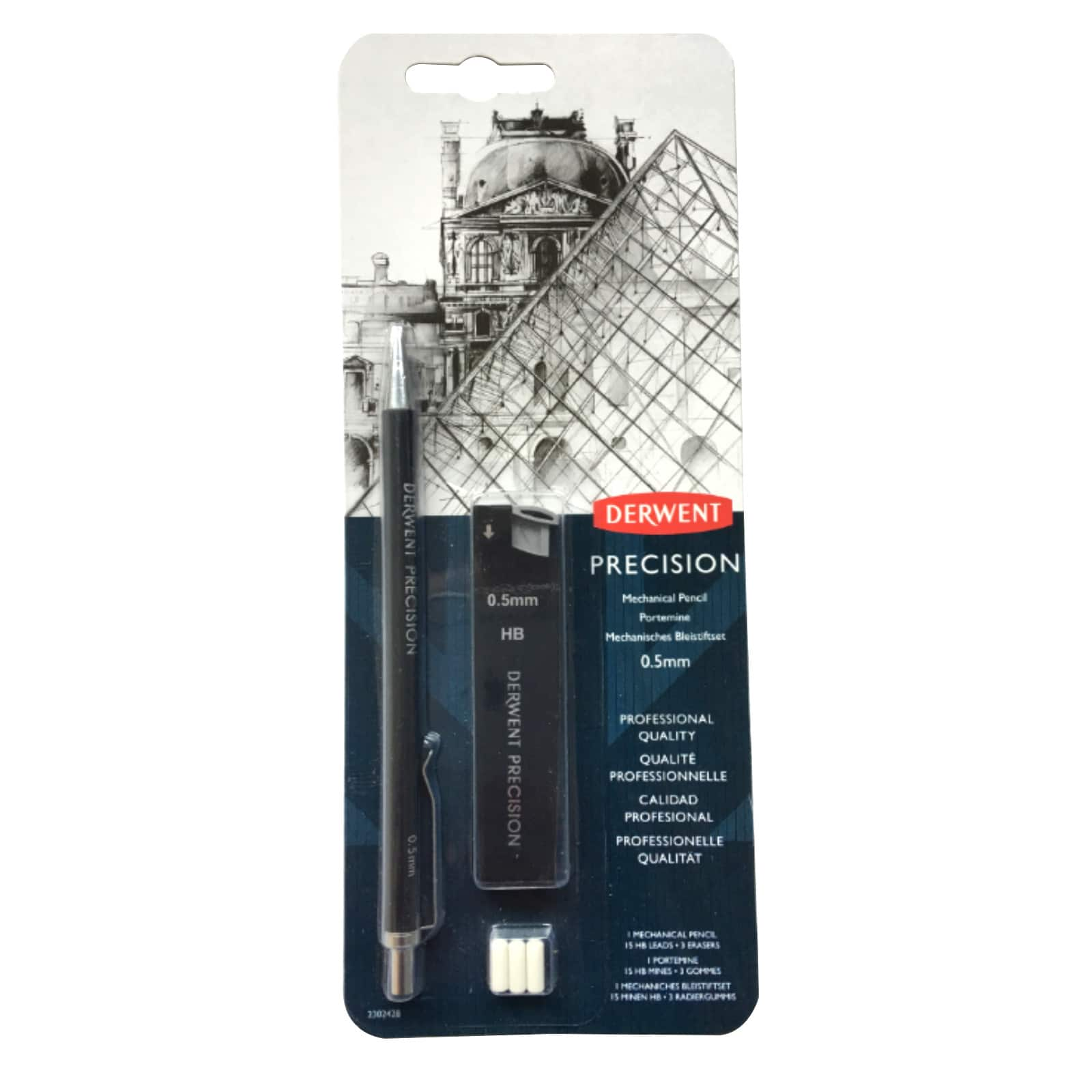 Derwent Precision Mechanical Pencil &#x26; Lead Set, 0.5mm