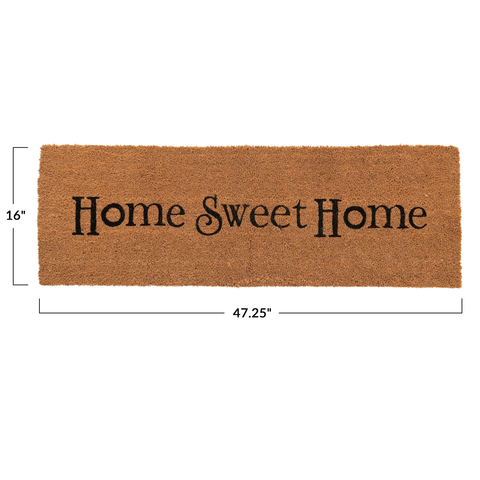 Hello Honey&#xAE; Home Sweet Home Natural Coir Double Doormat