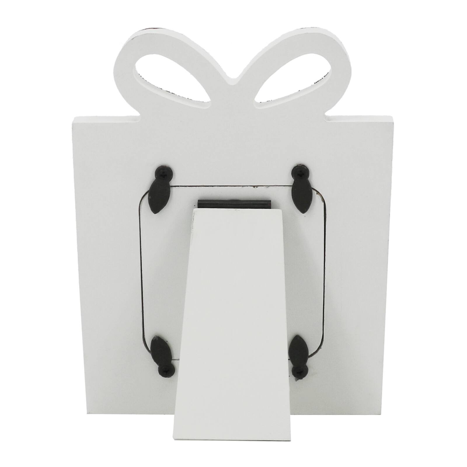 Cadre de table &#xE0; th&#xE8;me de cadeau rouge et blanc de 6,4&#xA0;cm x 6,4&#xA0;cm d&#x2019;Ashland