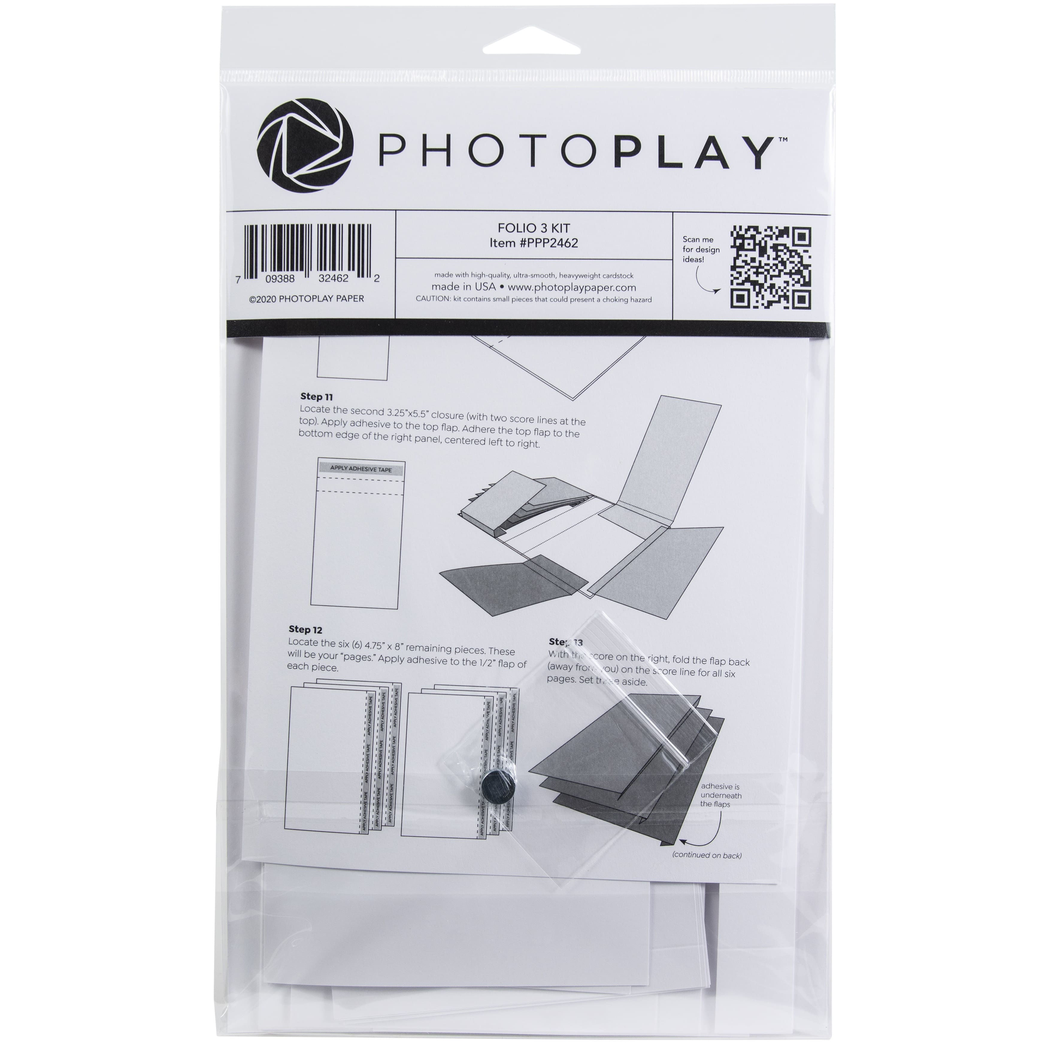 Photoplay&#x2122; White 4.5&#x22; x 8.5&#x22; Folio