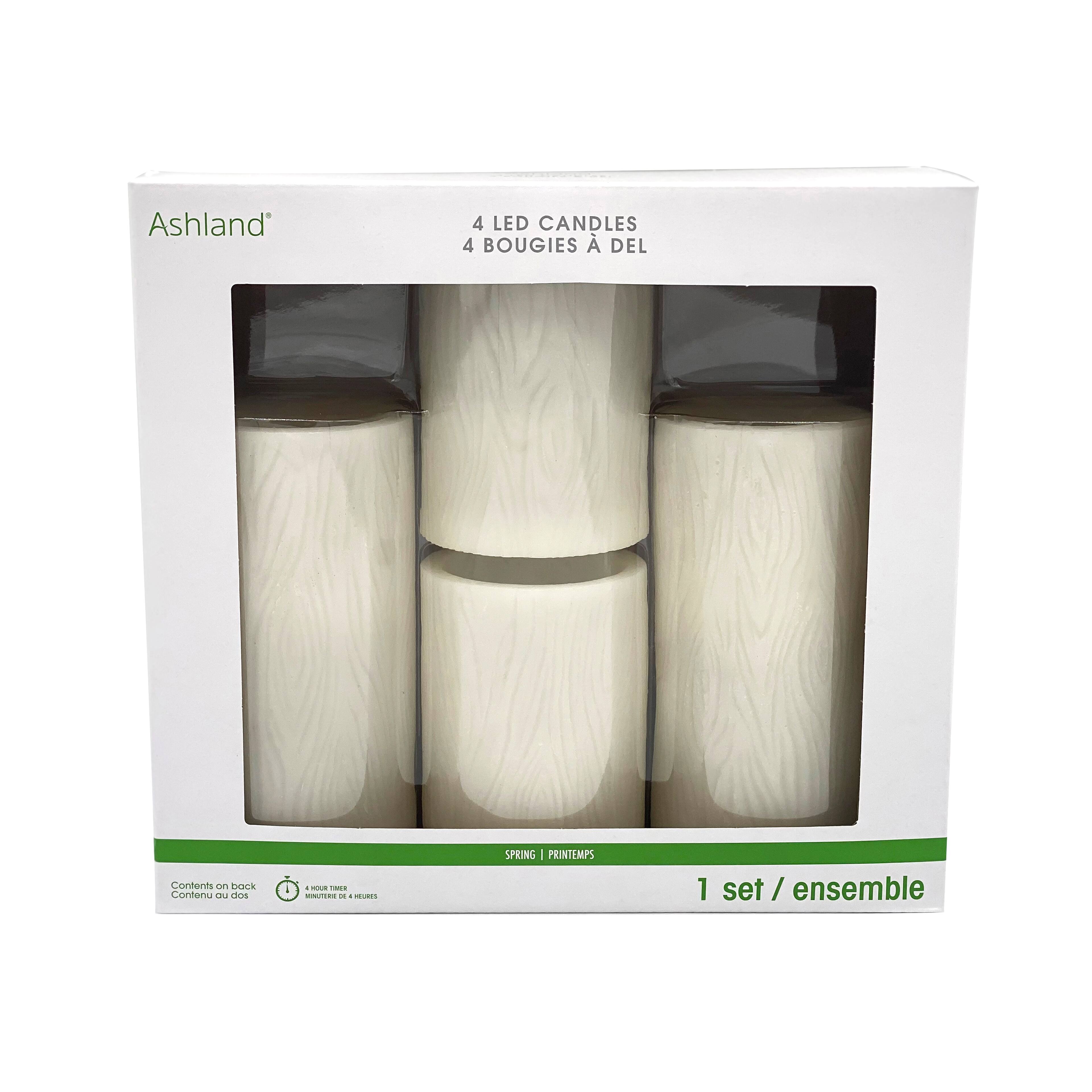 Birch LED Pillar Candles by Ashland®, 4ct. Michaels