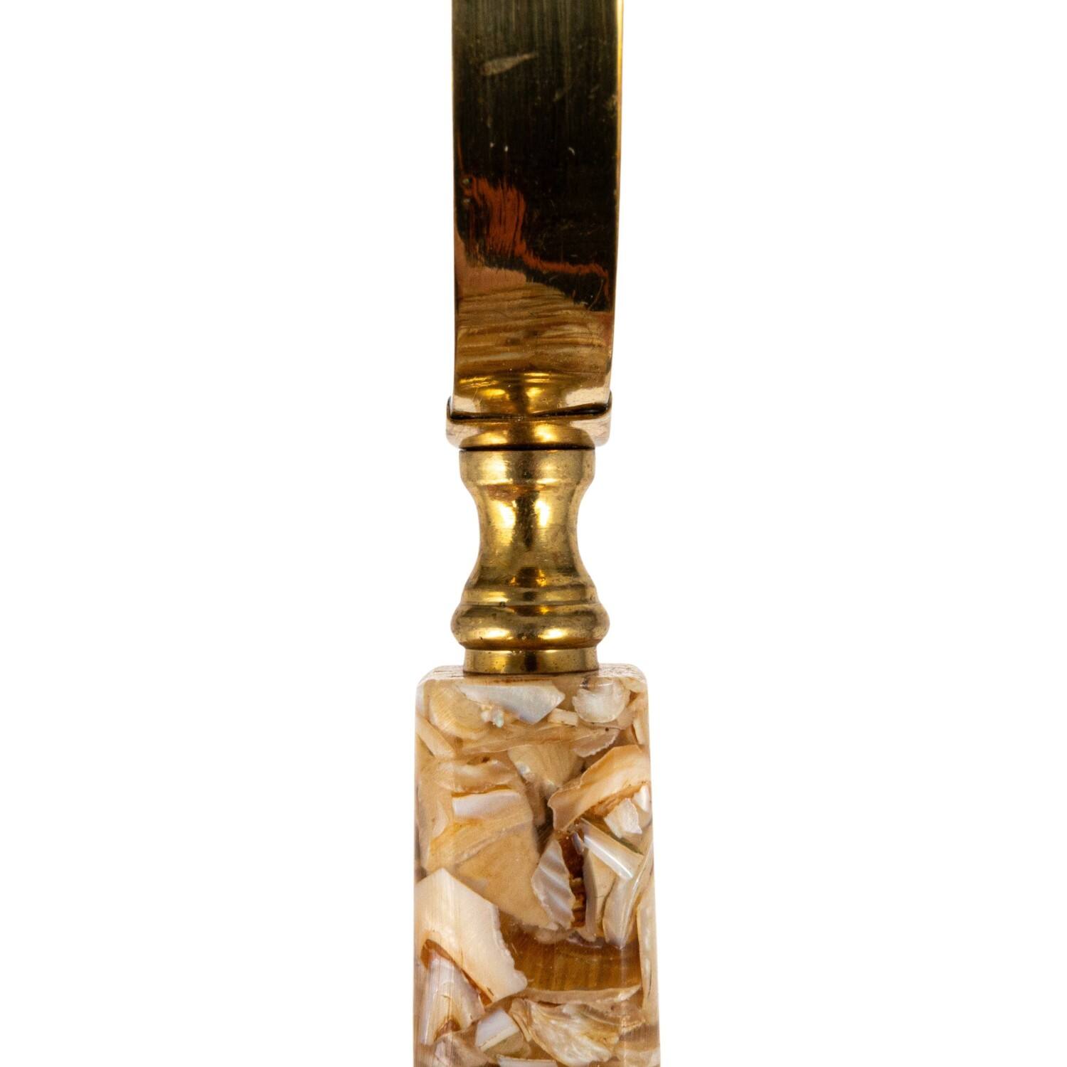 Hello Honey&#xAE; 9&#x22; Brass Magnifying Glass with Mother of Pearl Handle