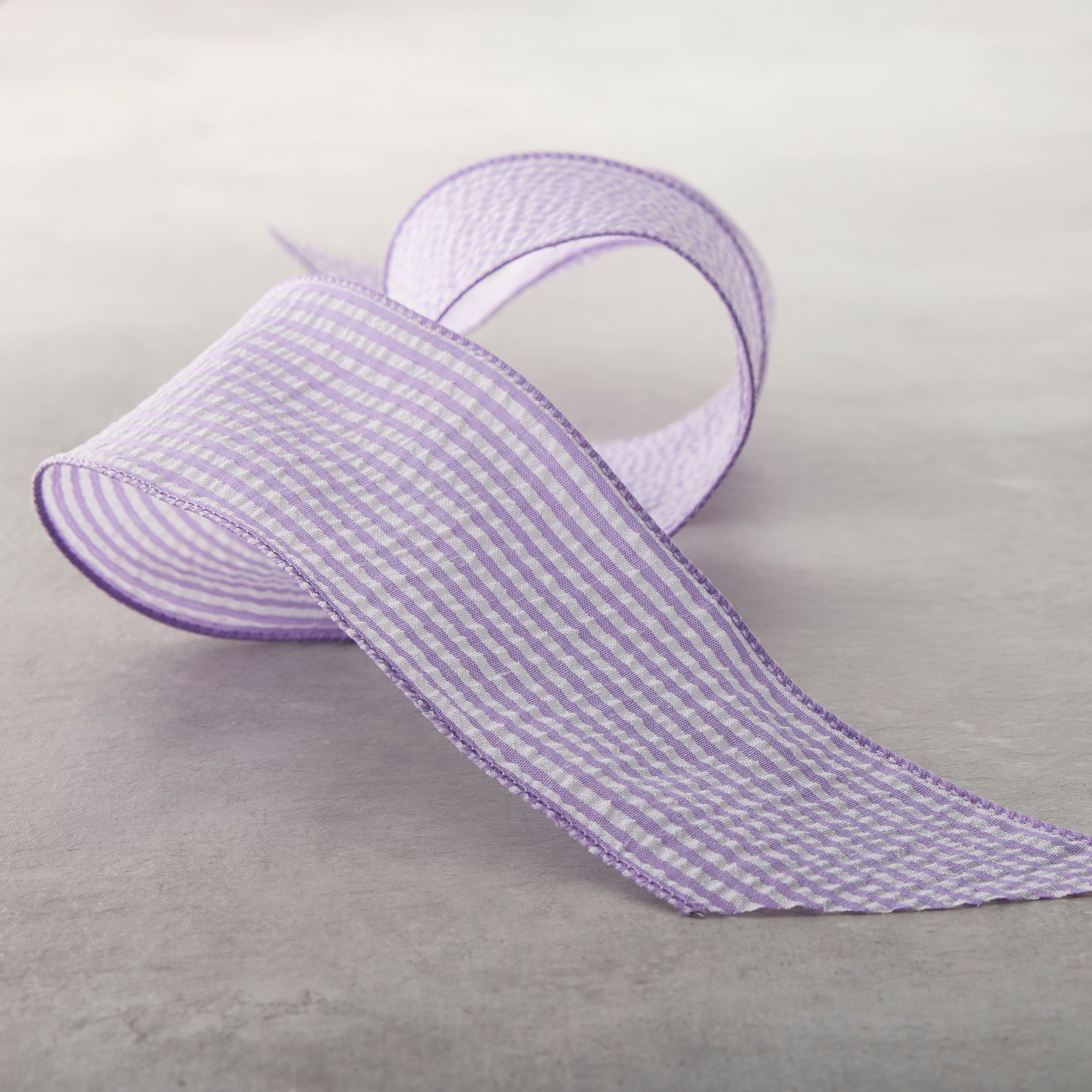 2.5&#x22; x 3yd. Wired Seersucker Ribbon by Celebrate It&#x2122; Classic