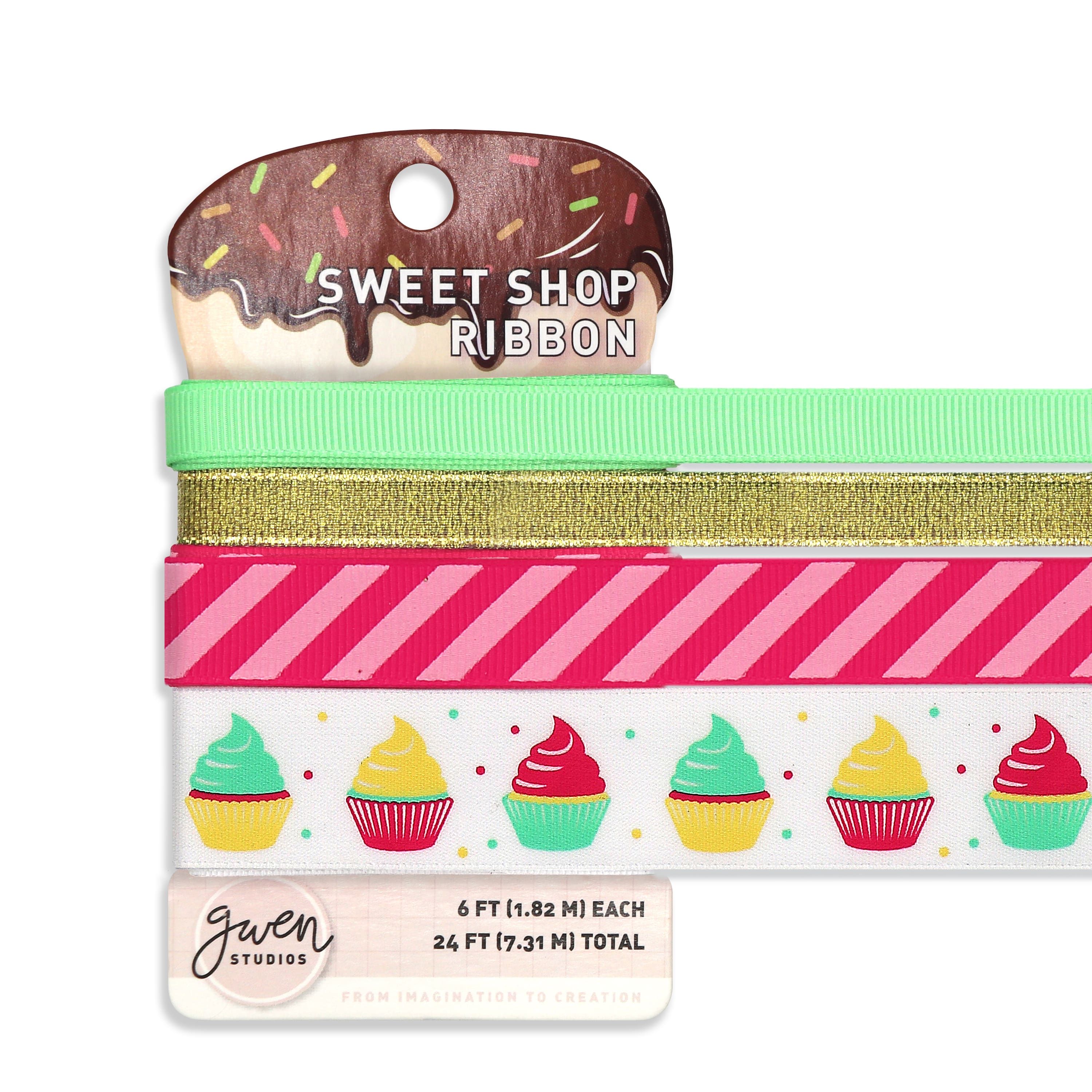 Gwen Studios Cupcakes Printed Ribbon Pack
