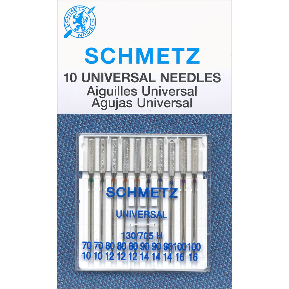 Schmetz Universal Machine Needle Assorted Sizes 70/80/90 5ct – Miller's Dry  Goods