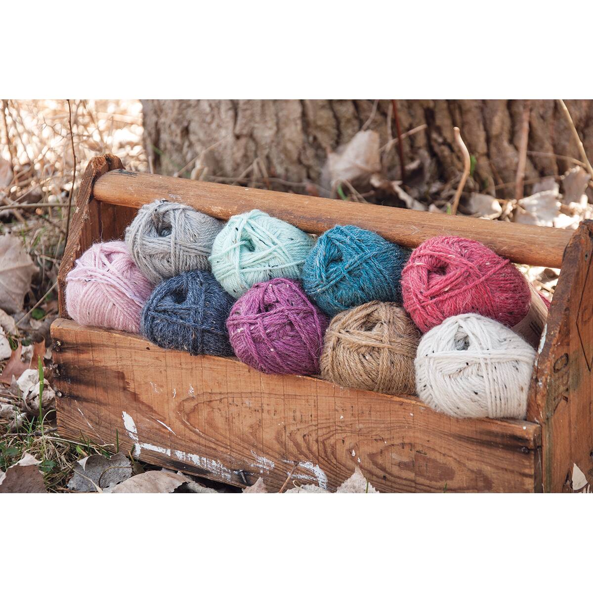 Mary Maxim Natural Alpaca Tweed Yarn
